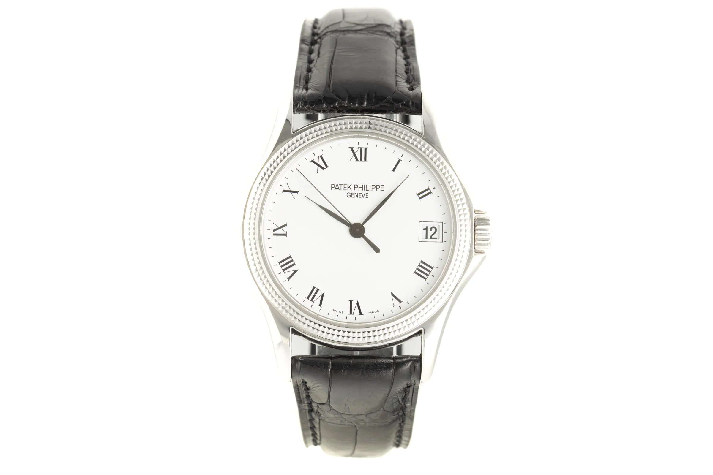 Patek Philippe Calatrava 18 ct white gold automatic men's watch 5117G-001  [2106241] - Image 4