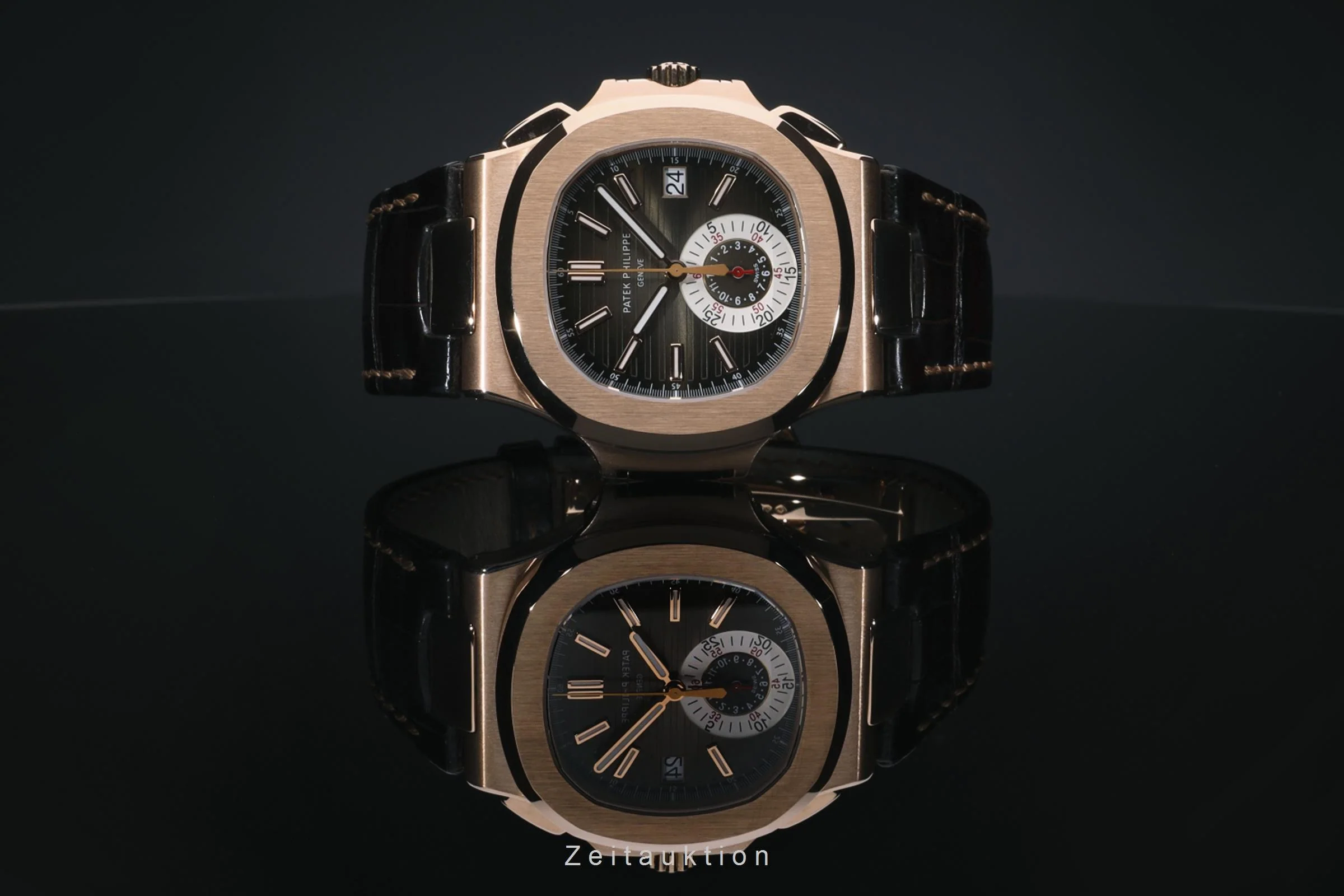 Patek Philippe Nautilus chronograph 18 ct red gold automatic men's watch 5980R-001  [2200733] - Image 15