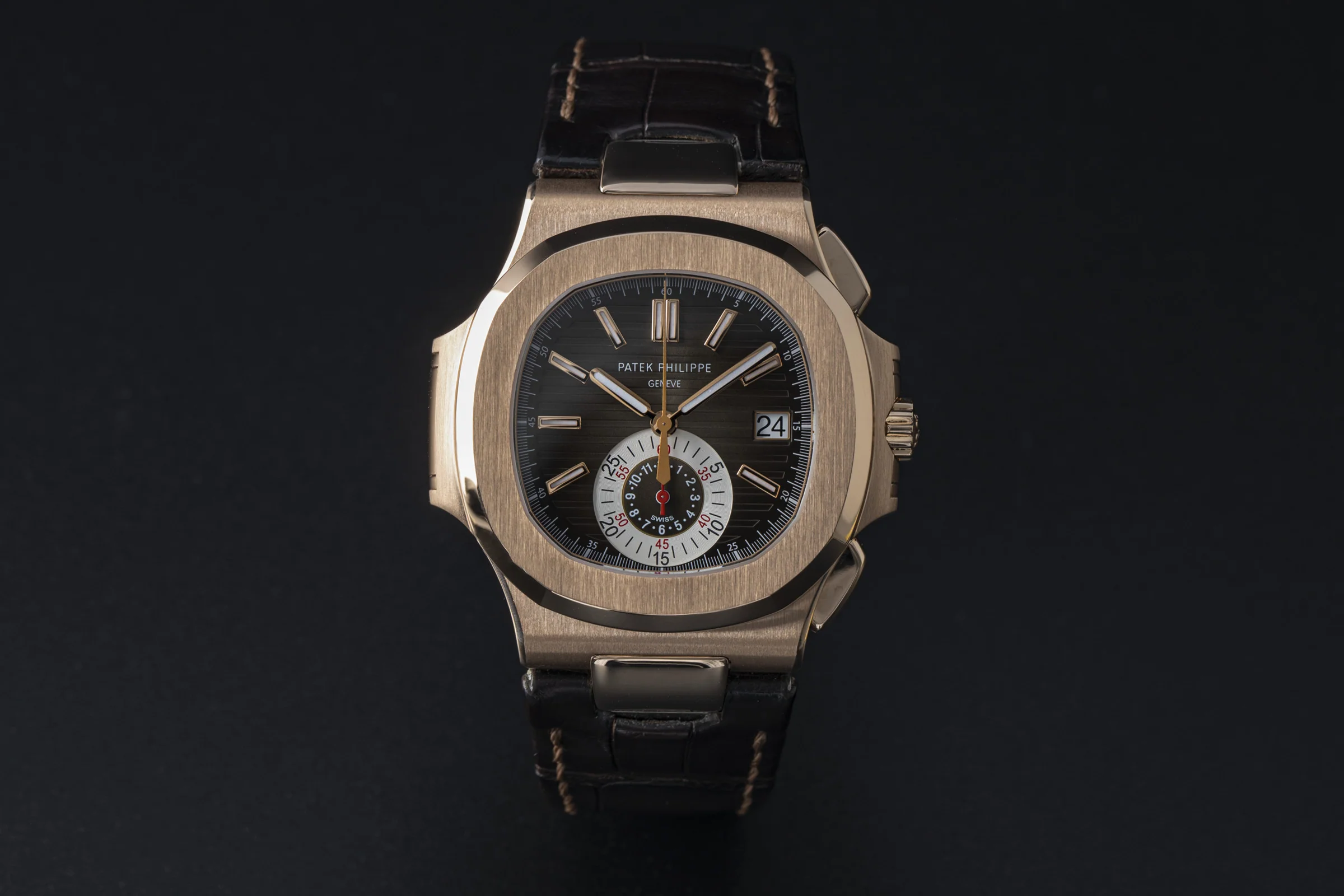 Patek Philippe Nautilus chronograph 18 ct red gold automatic men's watch 5980R-001  [2200733] - Image 4