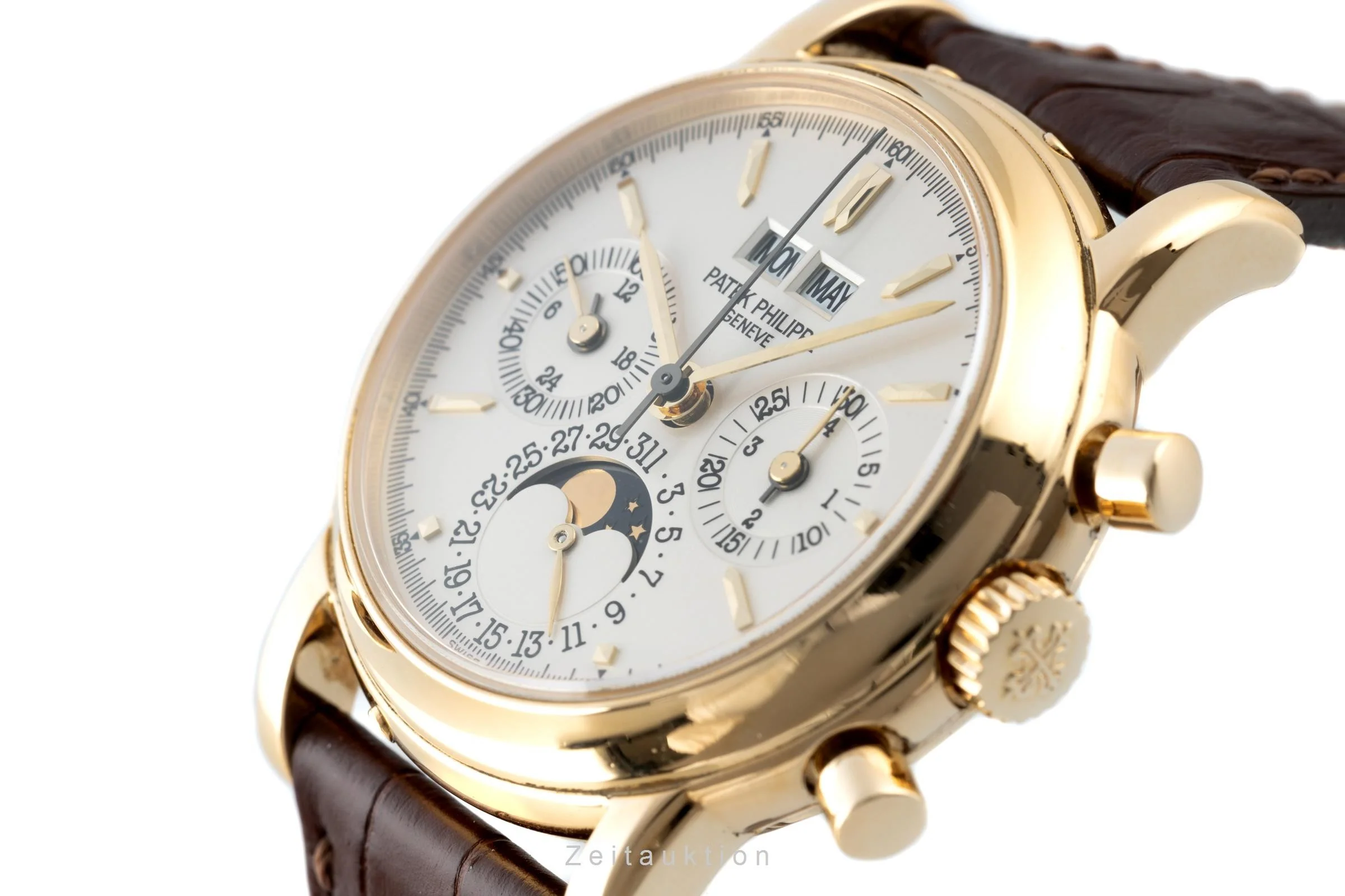 Patek Philippe Perpetual Calendar chronograph 18 ct gold manual winding men's watch 3970/2  [2203229] - Image 14