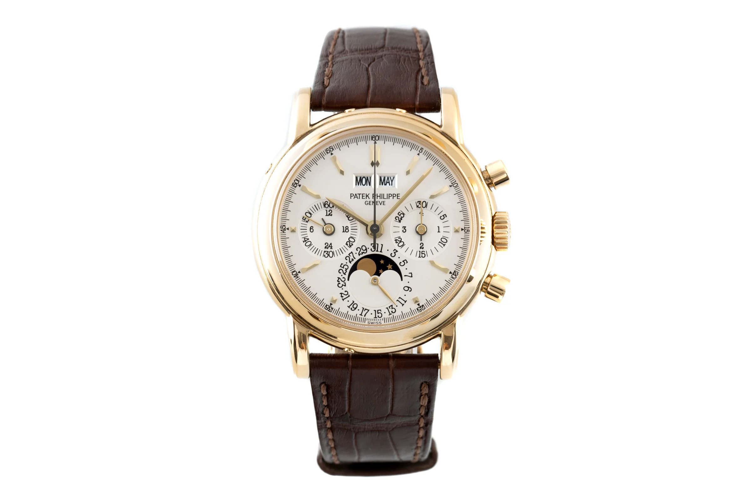 Patek Philippe Perpetual Calendar chronograph 18 ct gold manual winding men's watch 3970/2  [2203229] - Image 4