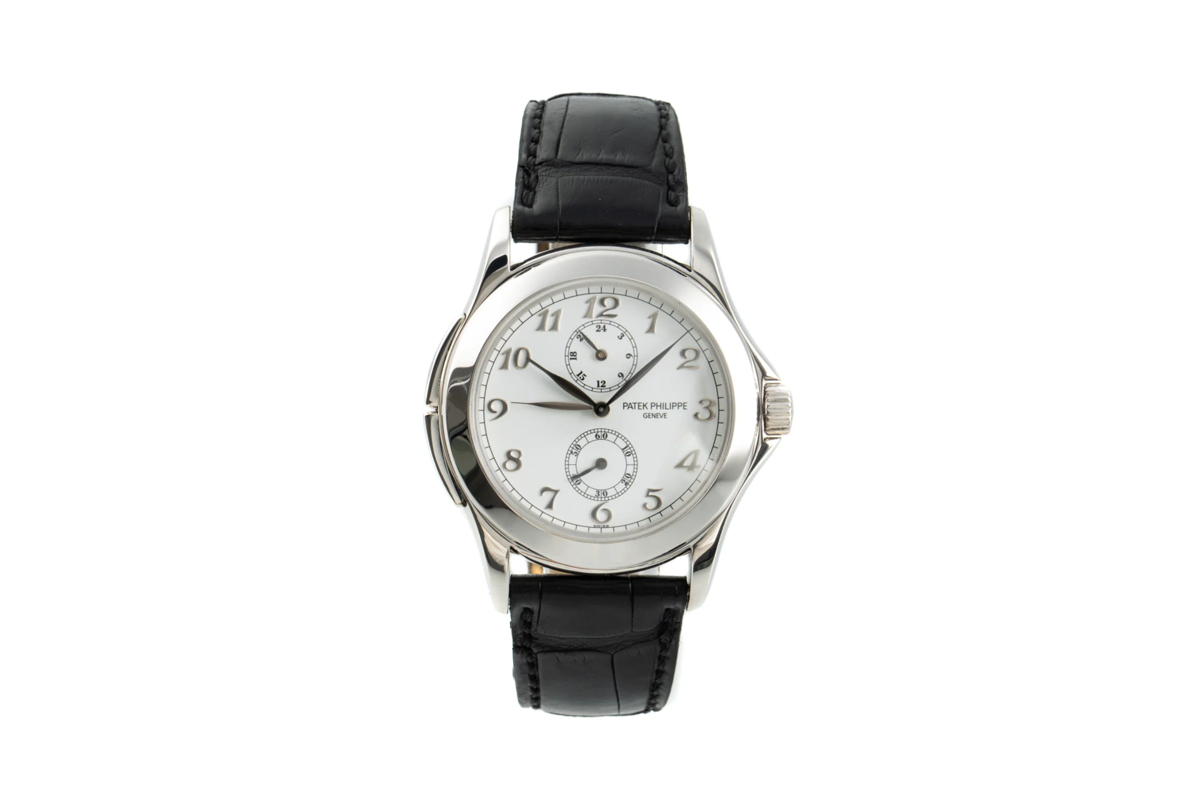 Patek Philippe Travel Time 18 ct white gold manual winding men's watch 5134  [2109476] - Image 4
