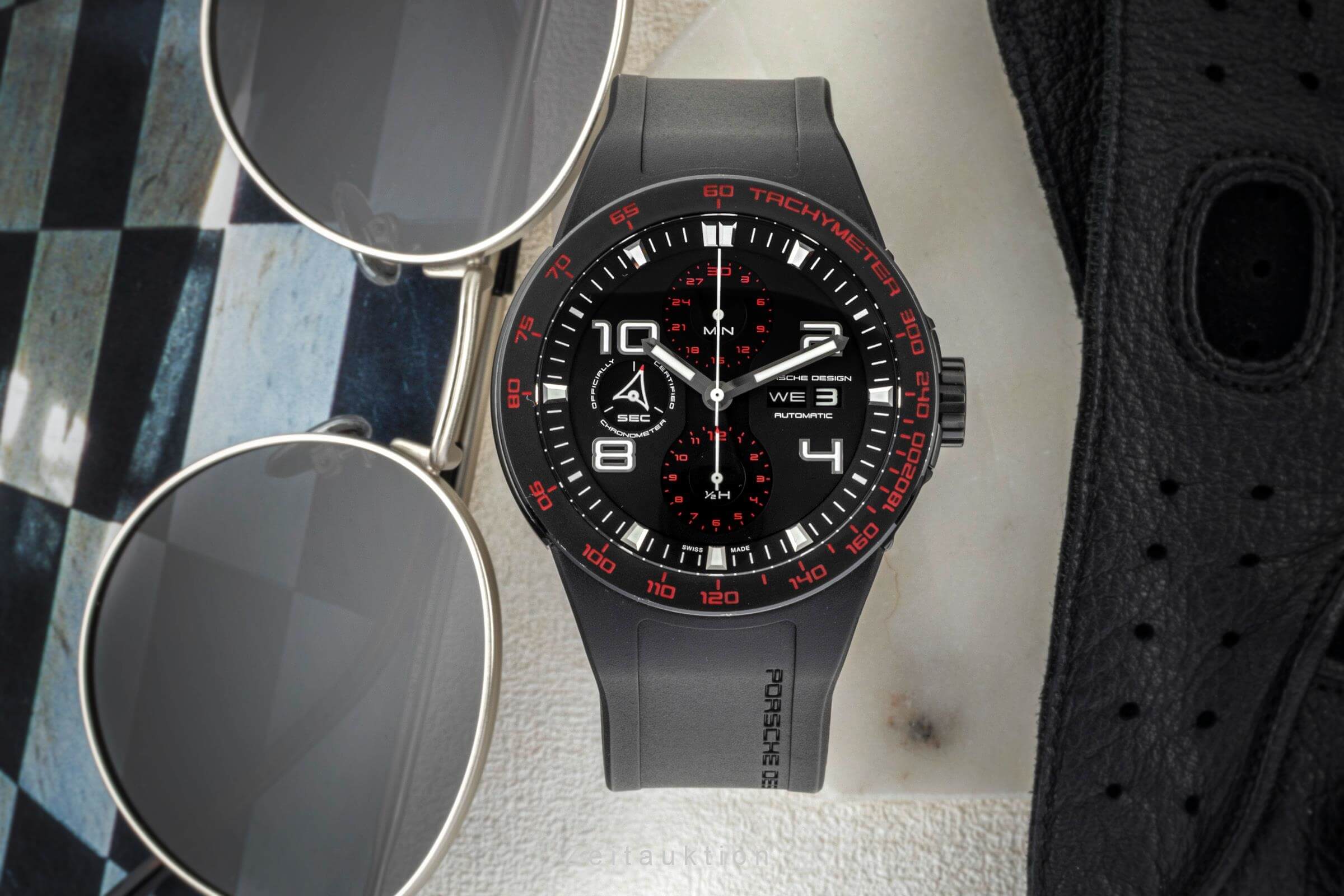 Porsche Design Flat Six steel automatic men's watch P6340  [2403543] - Image 2