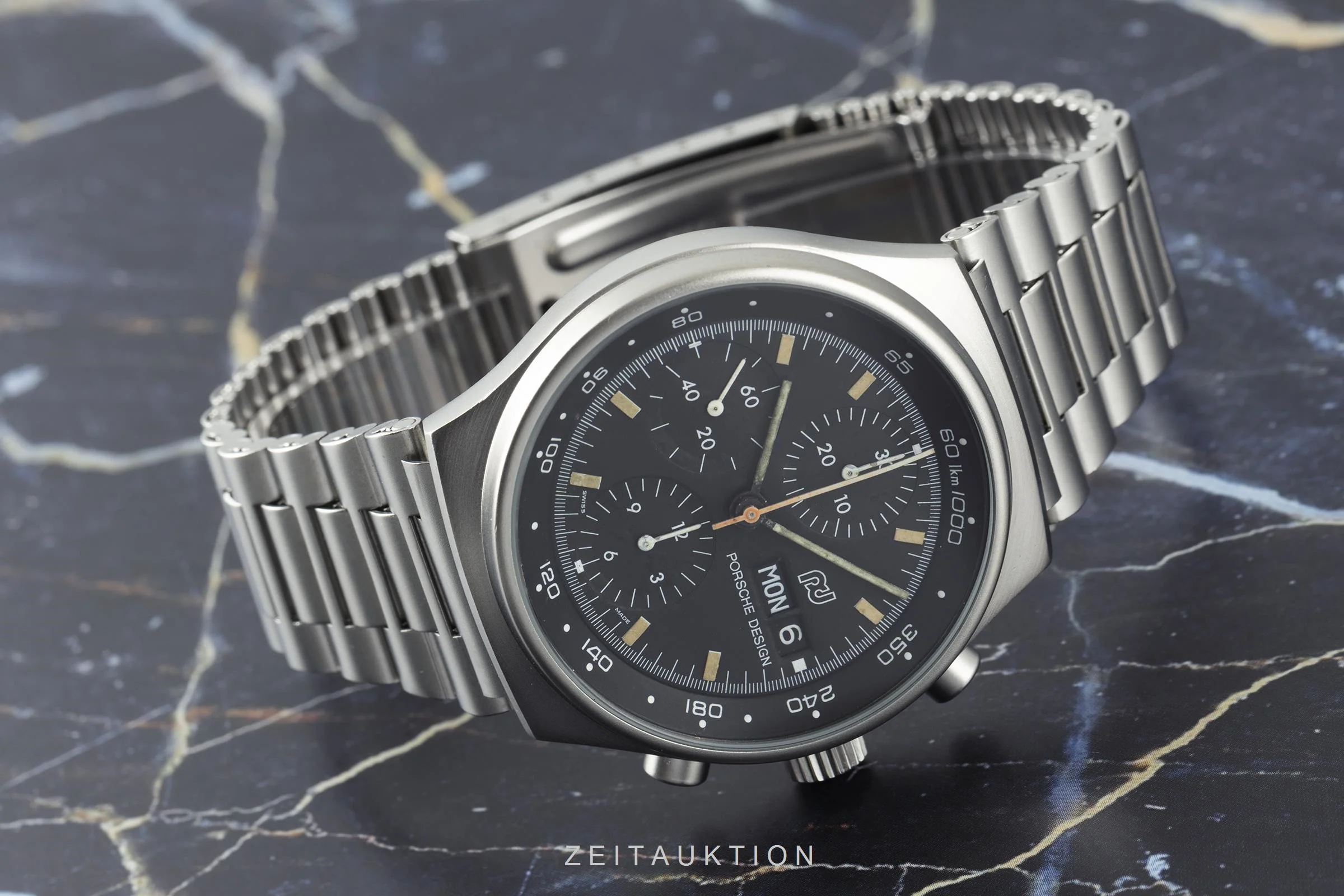 Porsche Design Orfina chronograph steel automatic men's watch 7176S  [2105927] - Image 2