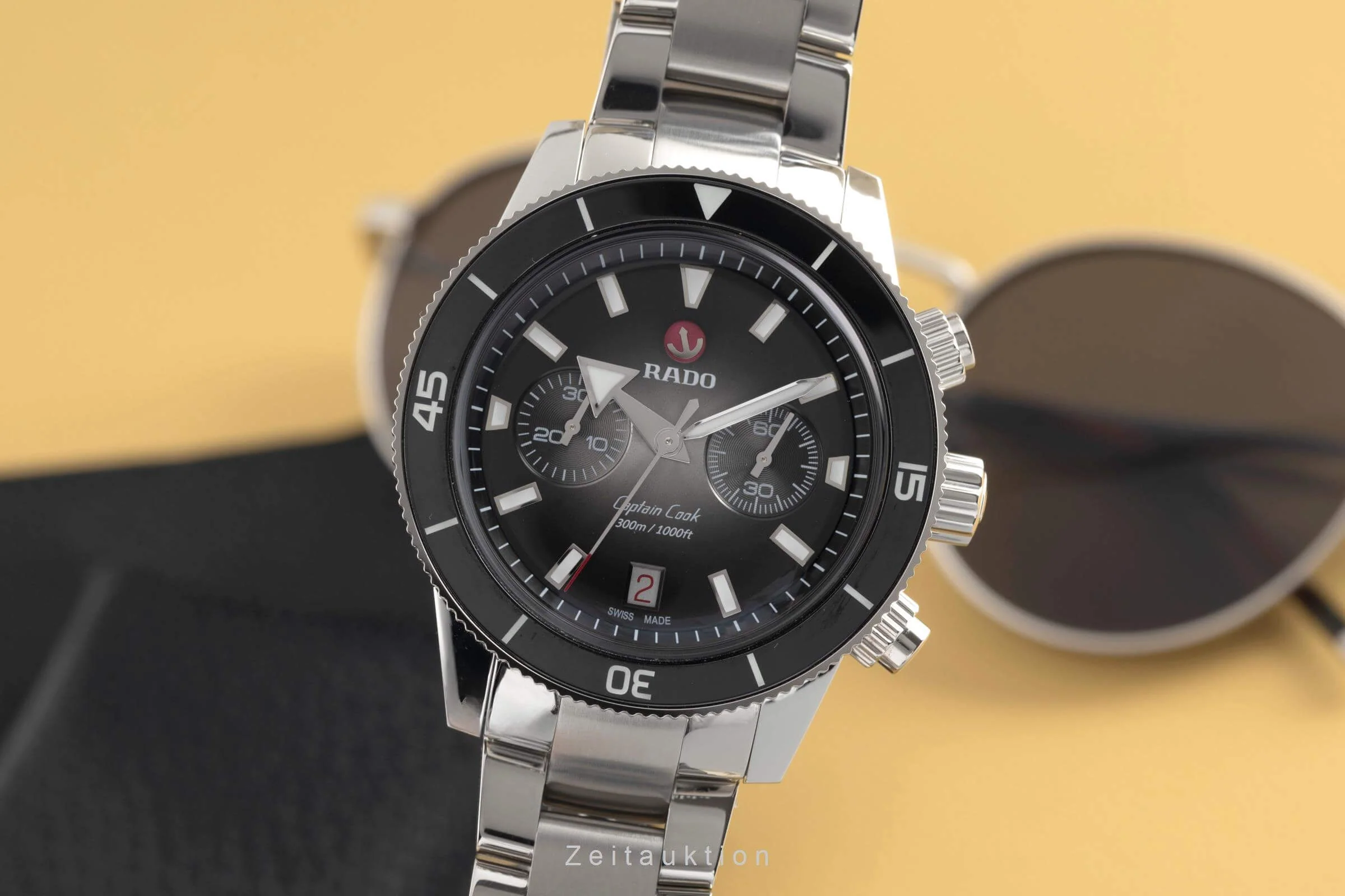 Rado Captain Cook chronograph steel automatic men's watch R32145158   801.6145.3 LP: 4450EUR  [2501693] - Image 2