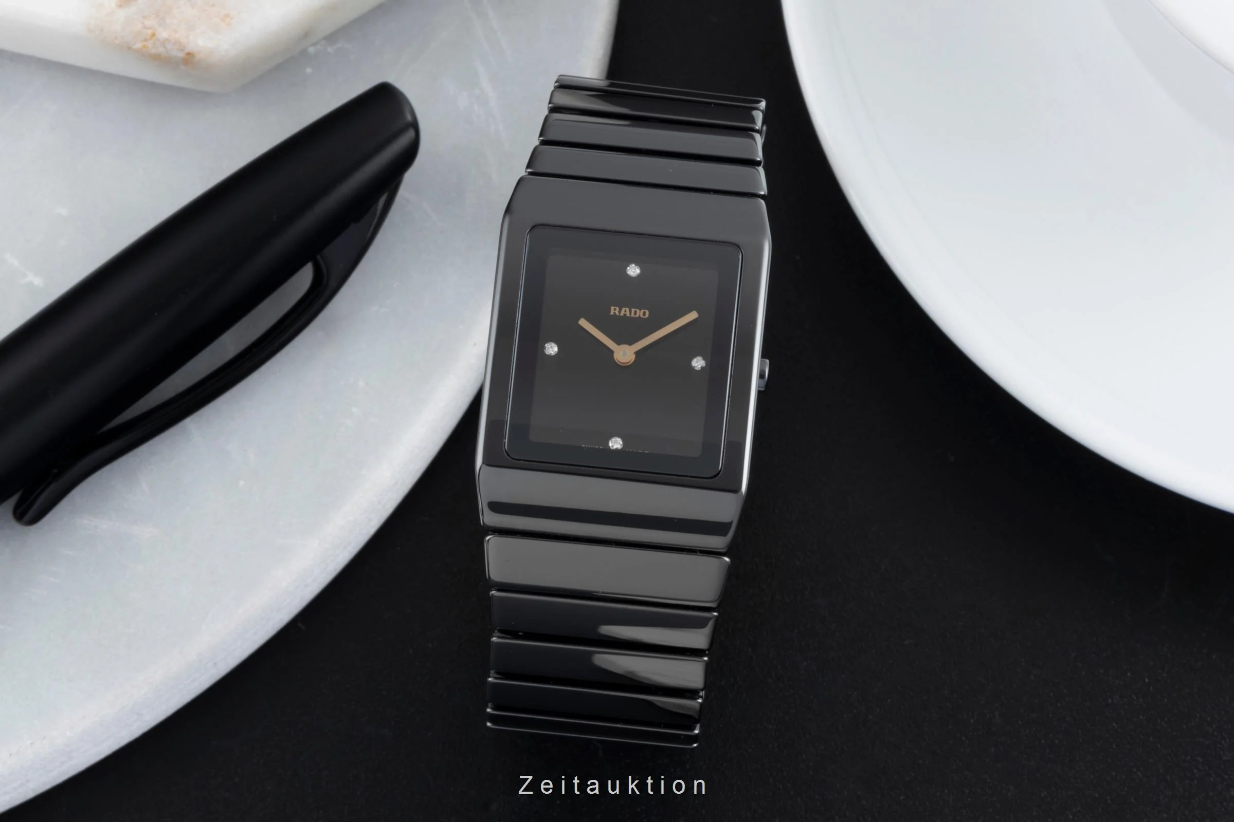 Rado Diastar Ceramica ceramic quartz women's watch R21702722  [2507245] - Image 4
