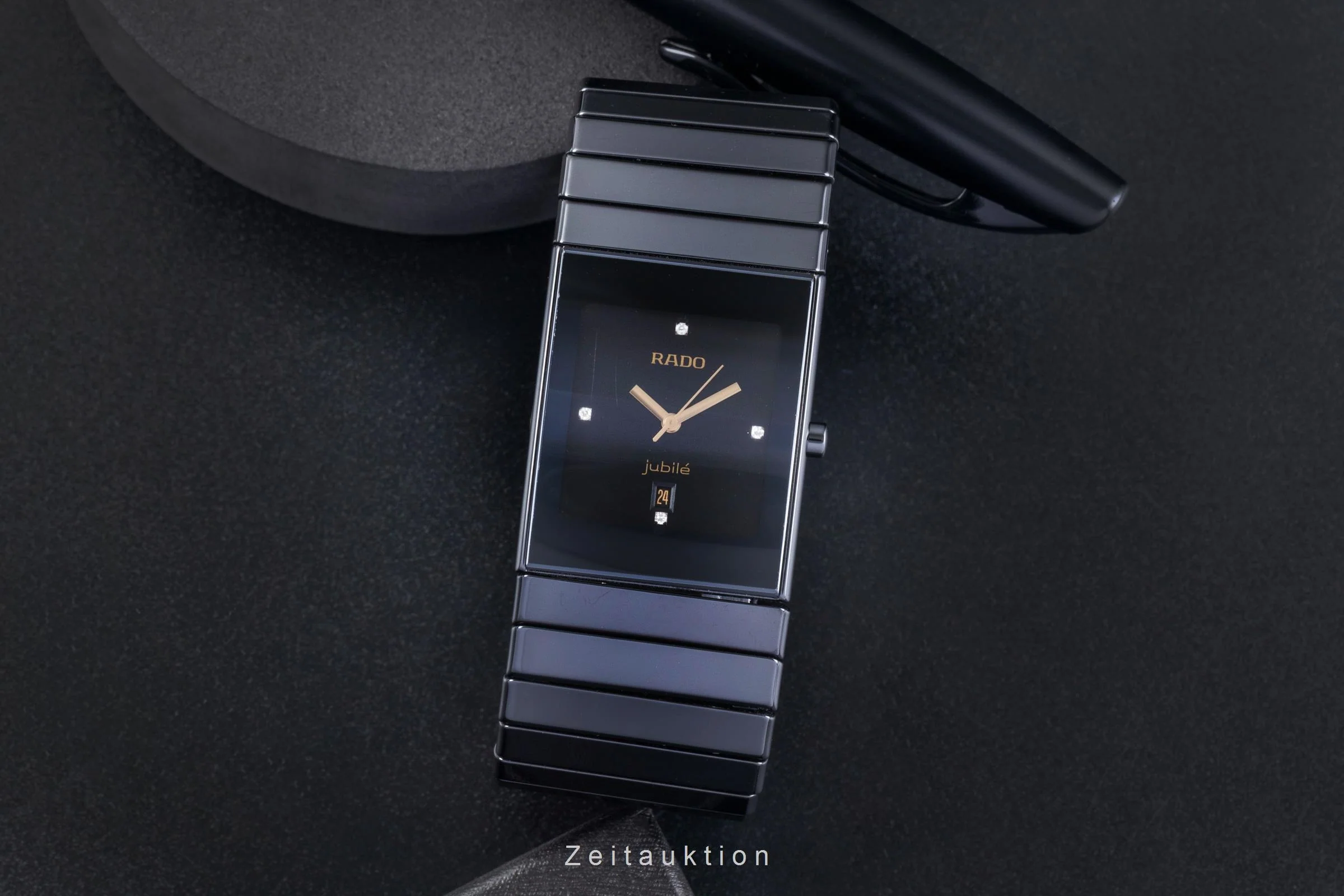Rado Diastar Ceramica ceramic / titanium quartz men's watch 01.152.0347.3.071  [2506400] - Image 4