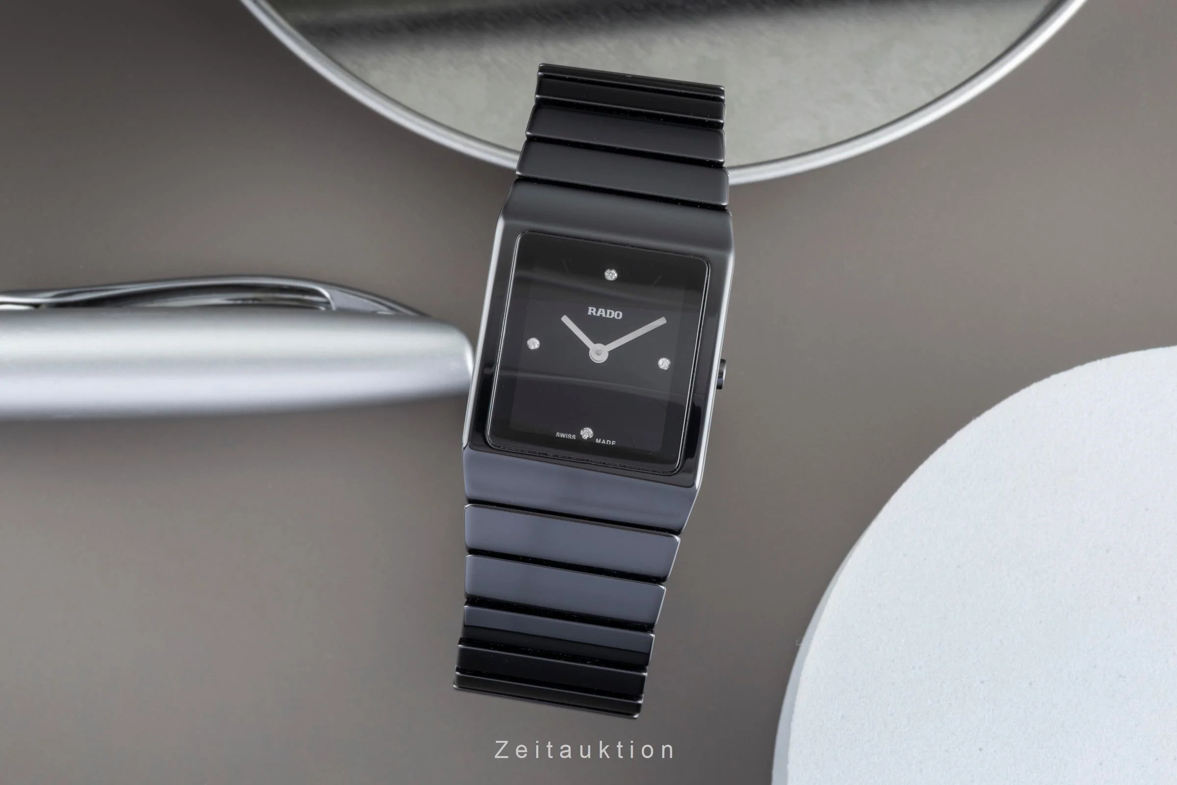Rado Diastar Ceramica ceramic / titanium quartz women's watch R21702722  [2507288] - Image 4