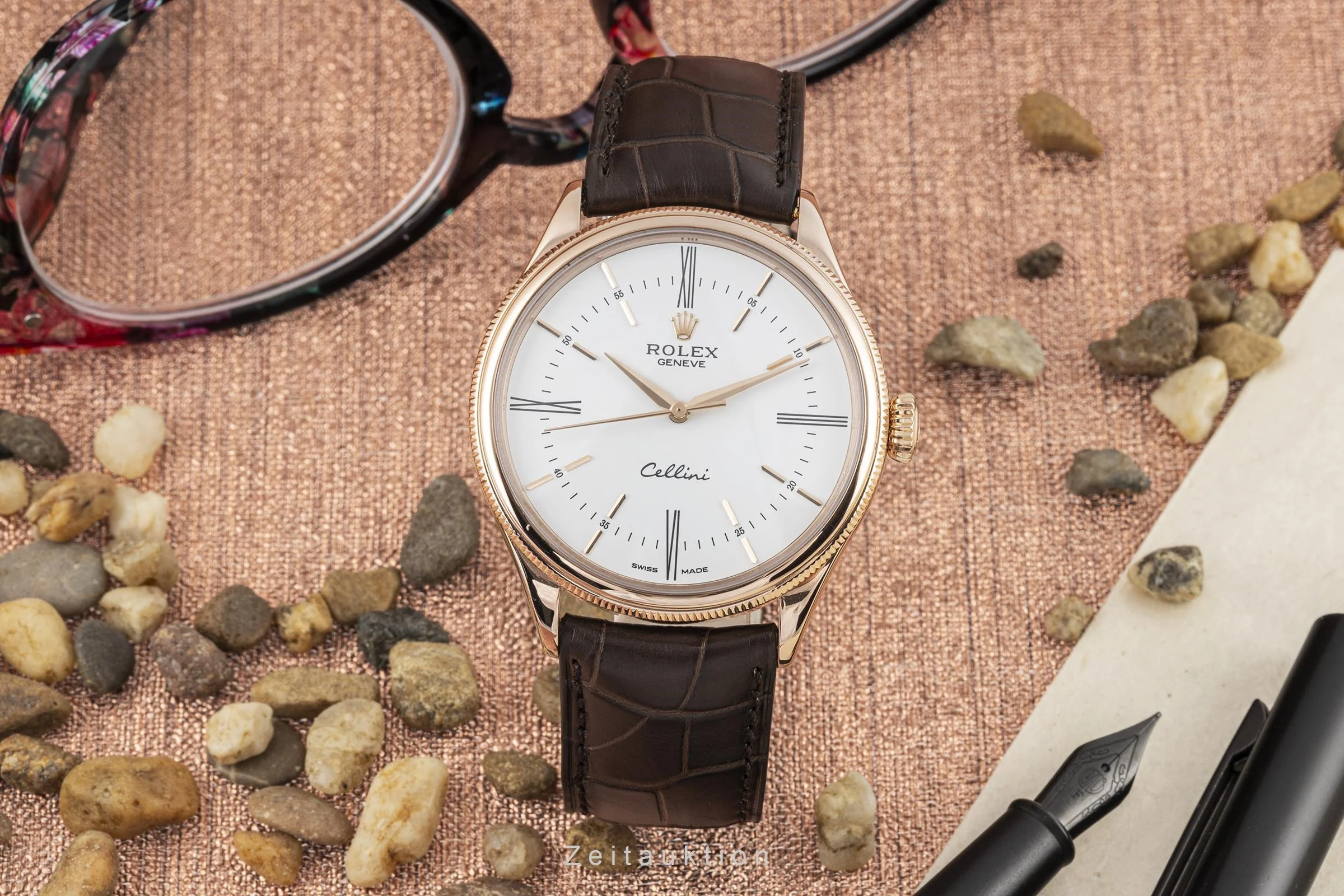 Rolex Cellini 18 ct red gold automatic men's watch 50505  [2302301] - Image 3