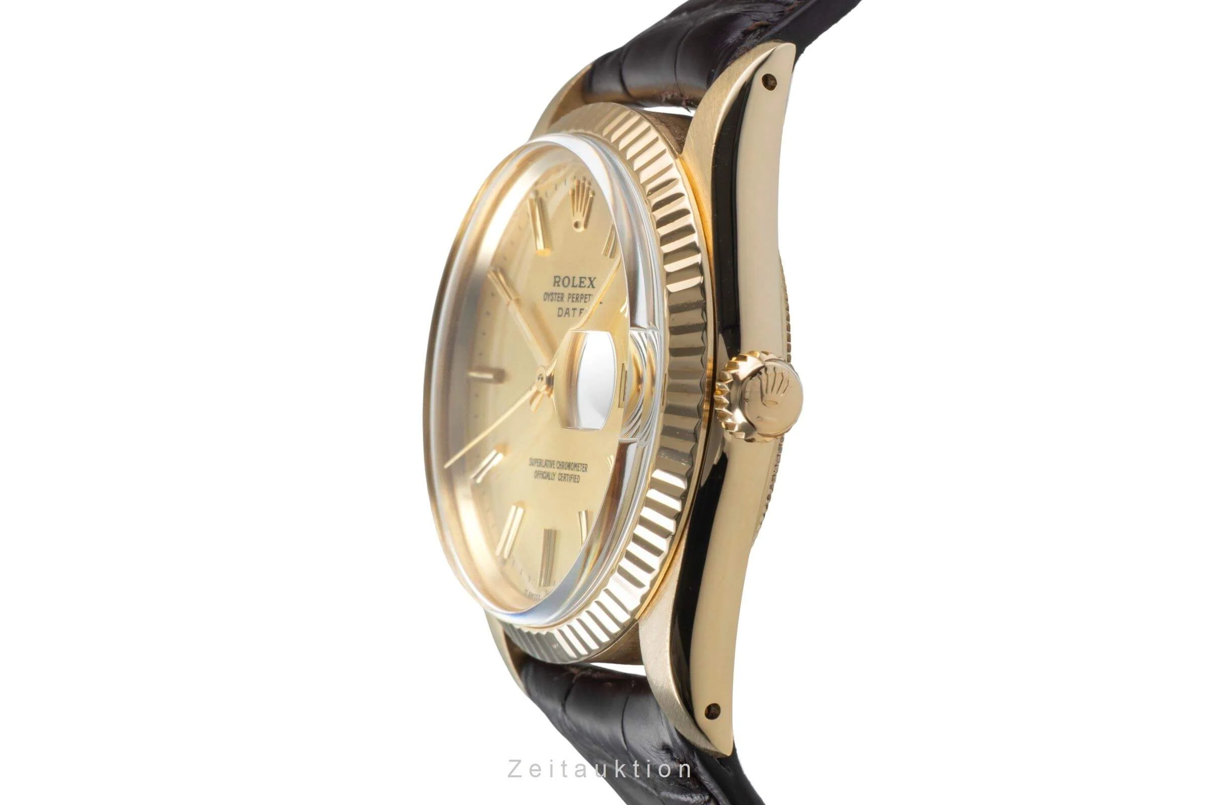 Rolex Date 14 ct yellow gold automatic men's watch 15037 Vintage  [2500495] - Image 7