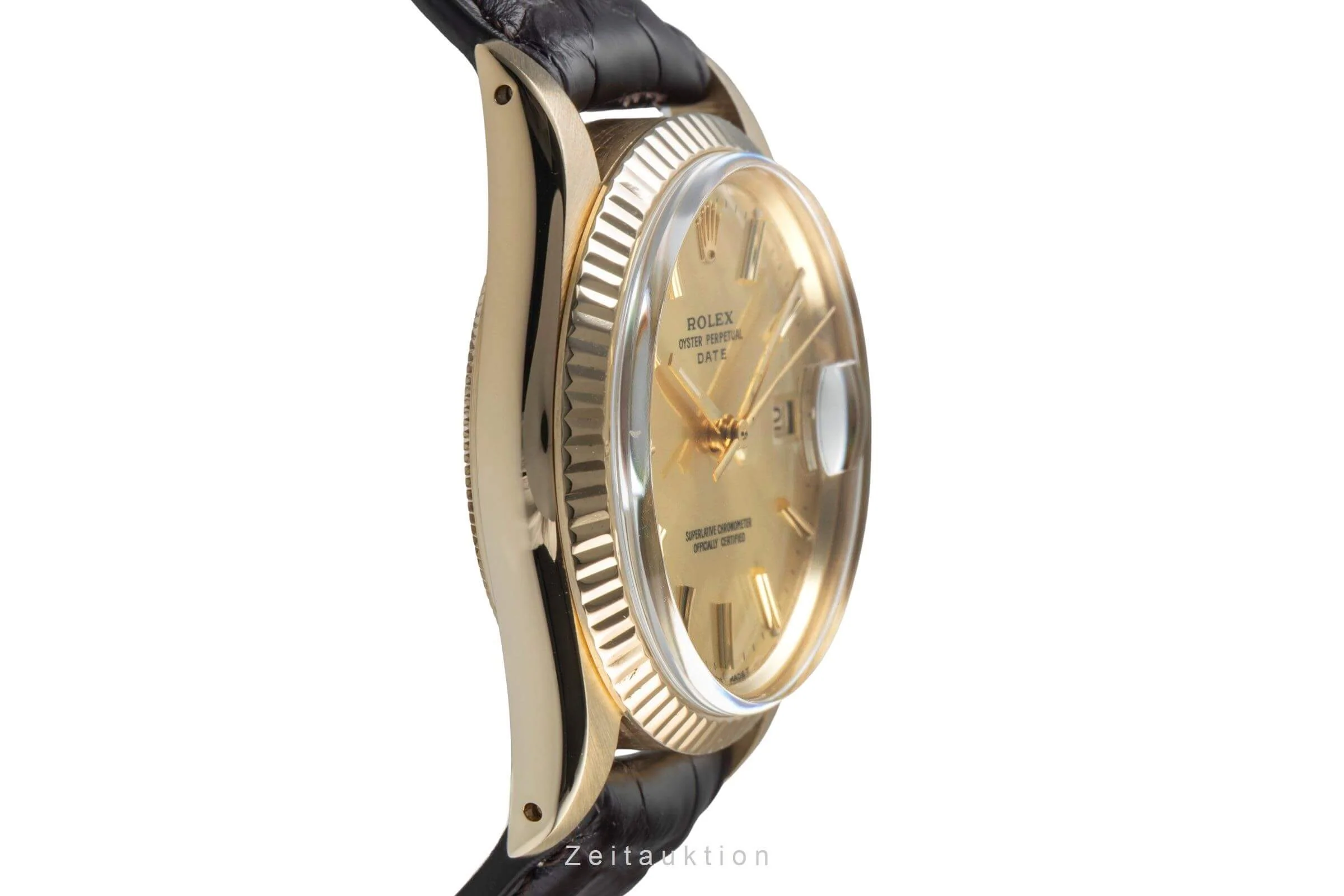 Rolex Date 14 ct yellow gold automatic men's watch 15037 Vintage  [2500495] - Image 8