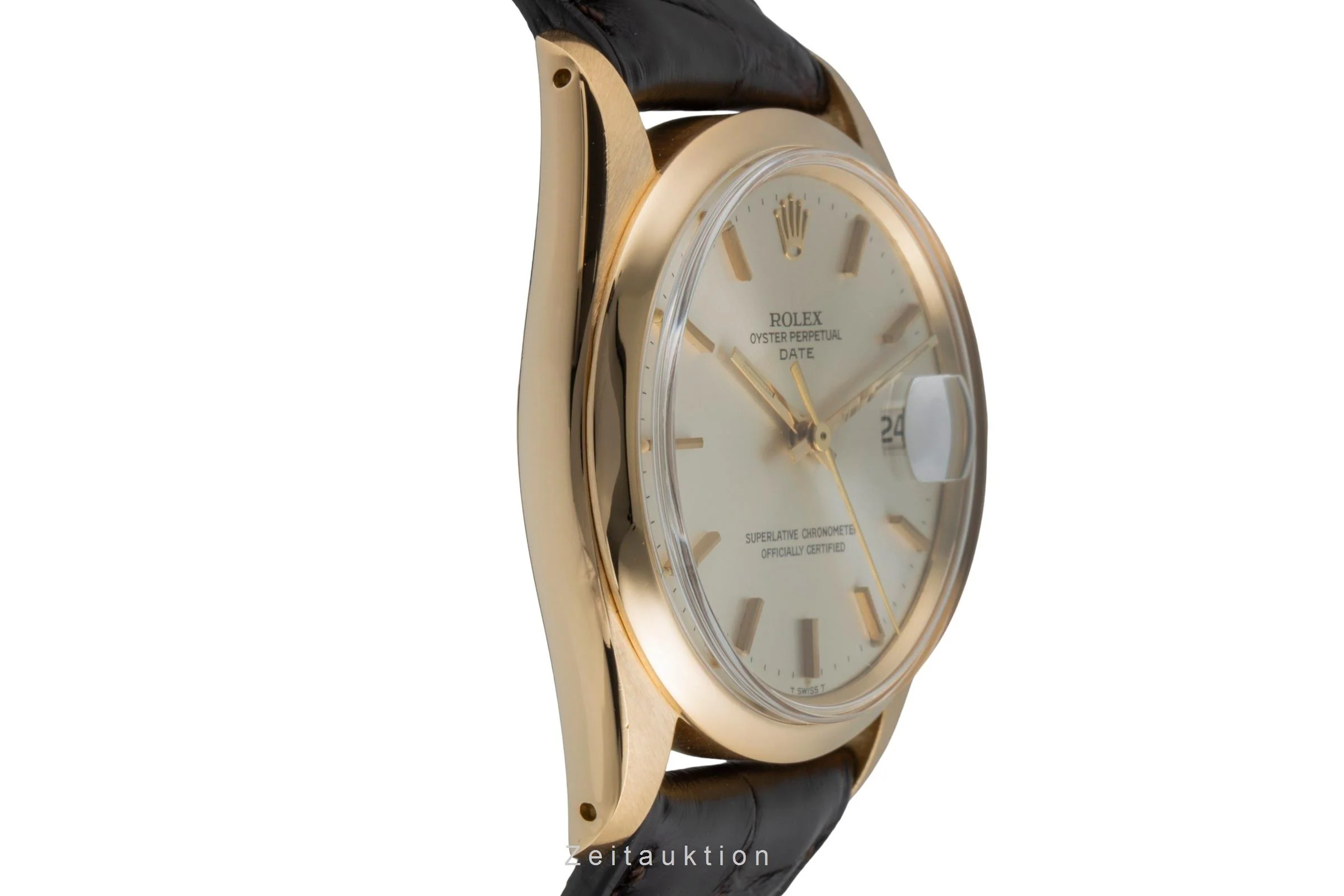Rolex Date 18 ct gold automatic men's watch 1500 Vintage  [2505934] - Image 8