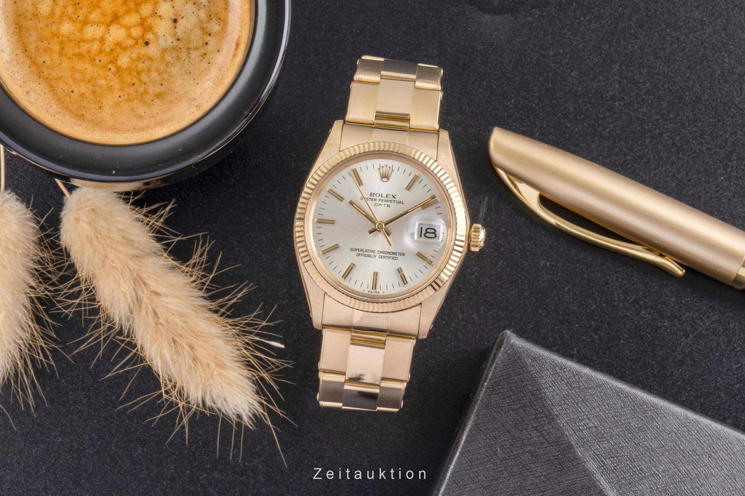 Rolex Date 18 ct gold automatic men's watch 1503 Vintage  [2502238] - Image 4