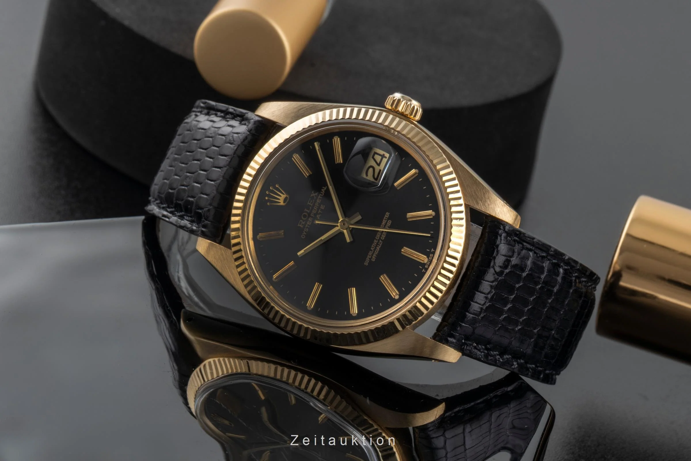 Rolex Date 18 ct gold automatic men's watch 1503 Vintage  [2504096] - Image 3