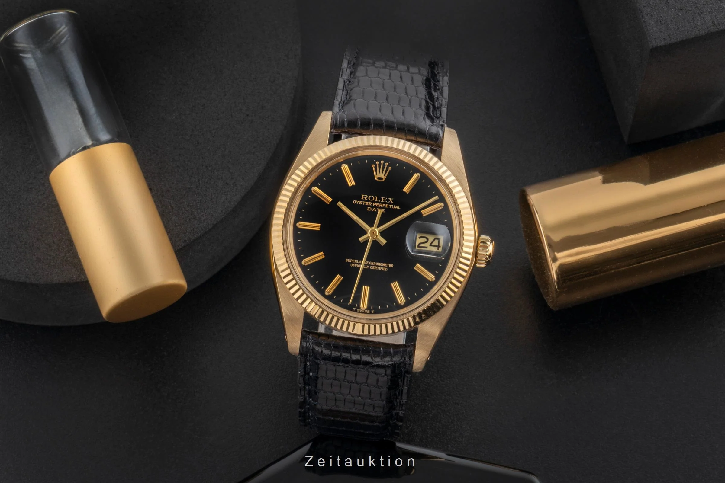 Rolex Date 18 ct gold automatic men's watch 1503 Vintage  [2504096] - Image 4