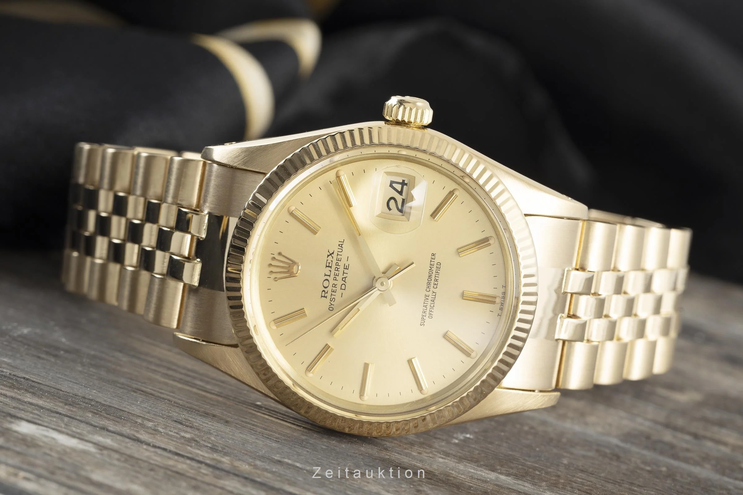 Rolex Date 18 ct gold automatic men's watch 15038  [2109904] - Image 2