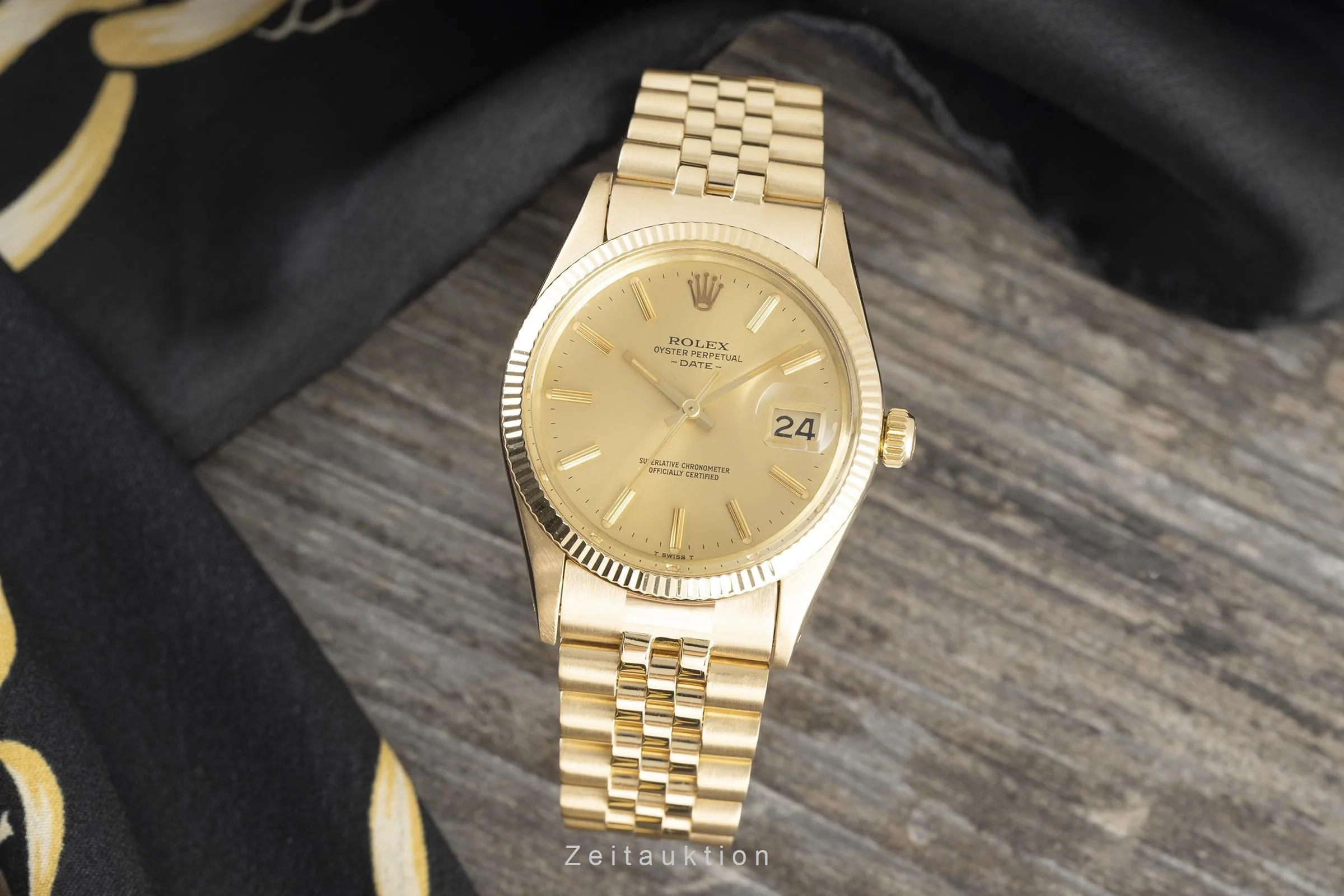 Rolex Date 18 ct gold automatic men's watch 15038  [2109904] - Image 3