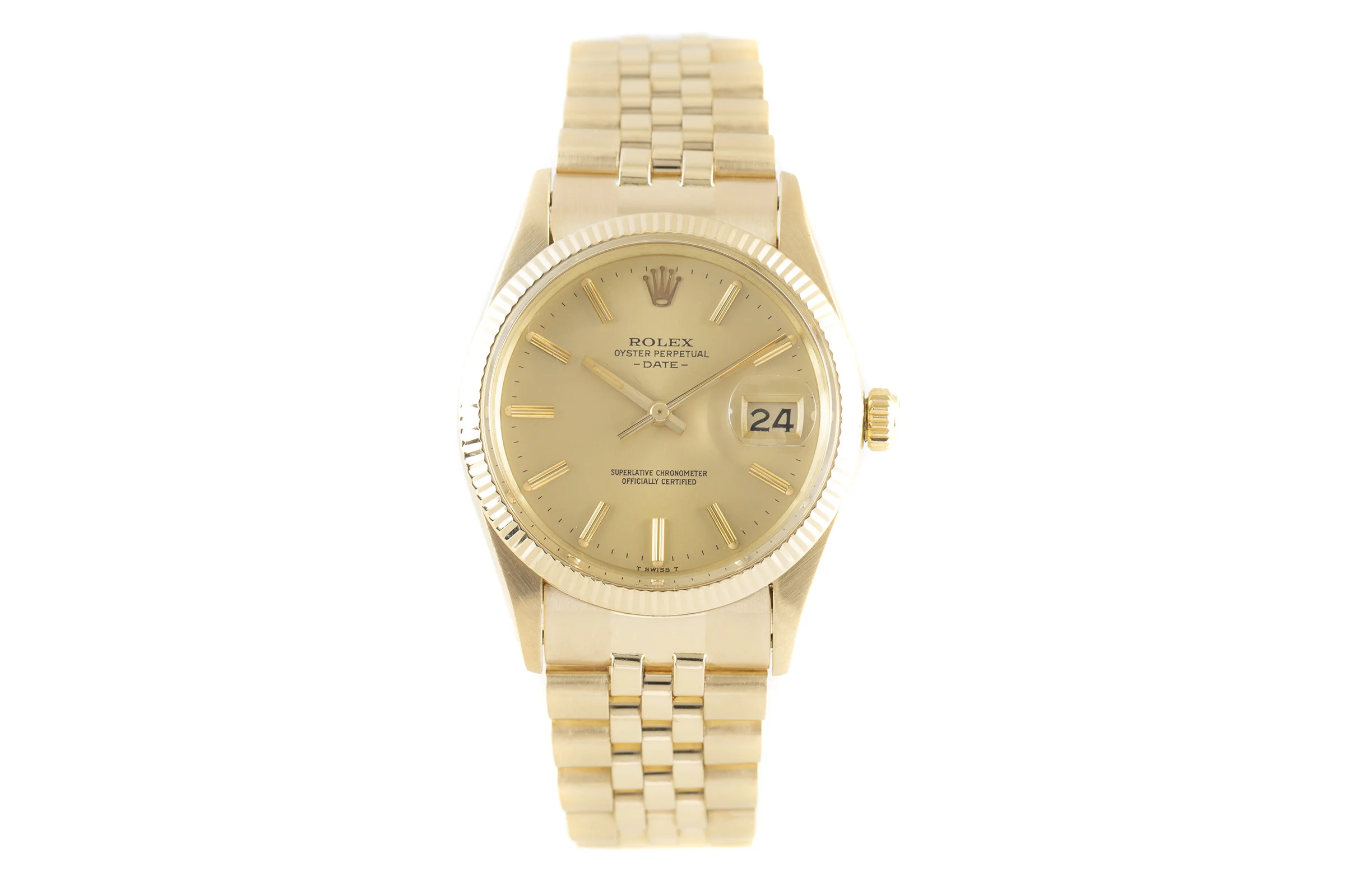 Rolex Date 18 ct gold automatic men's watch 15038  [2109904] - Image 4