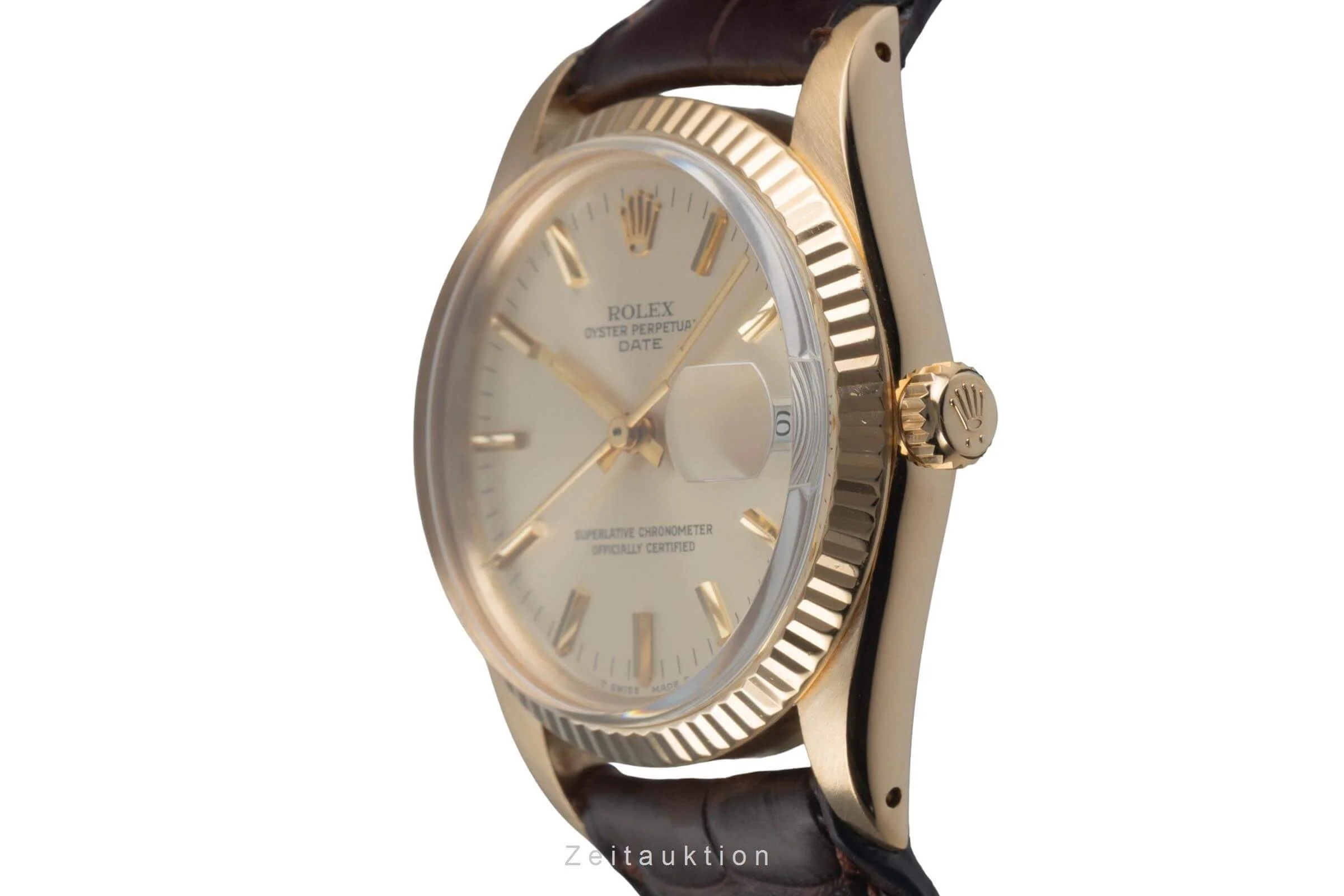 Rolex Date 18 ct gold automatic men's watch 15038  [2406355] - Image 6