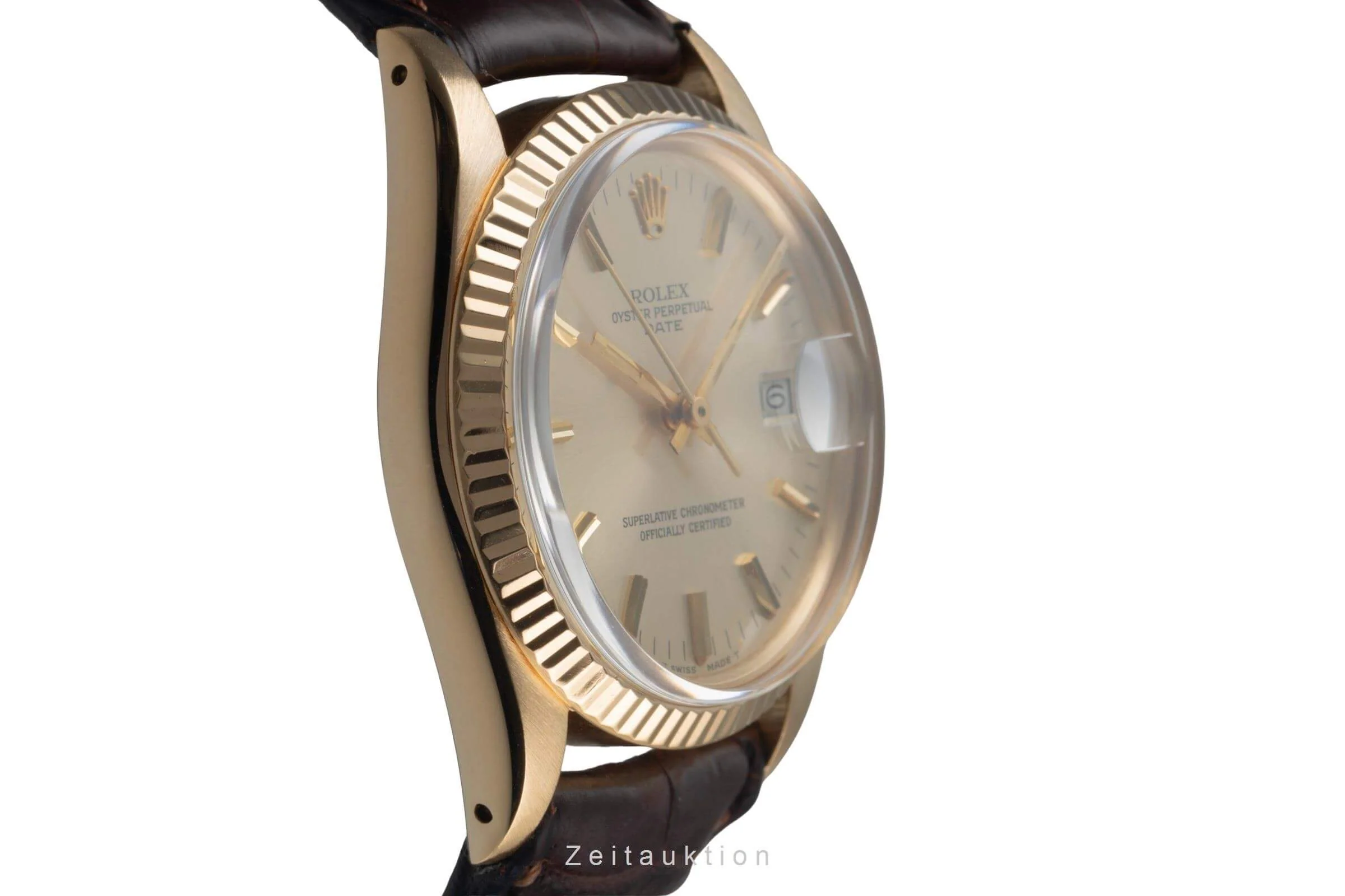 Rolex Date 18 ct gold automatic men's watch 15038  [2406355] - Image 7