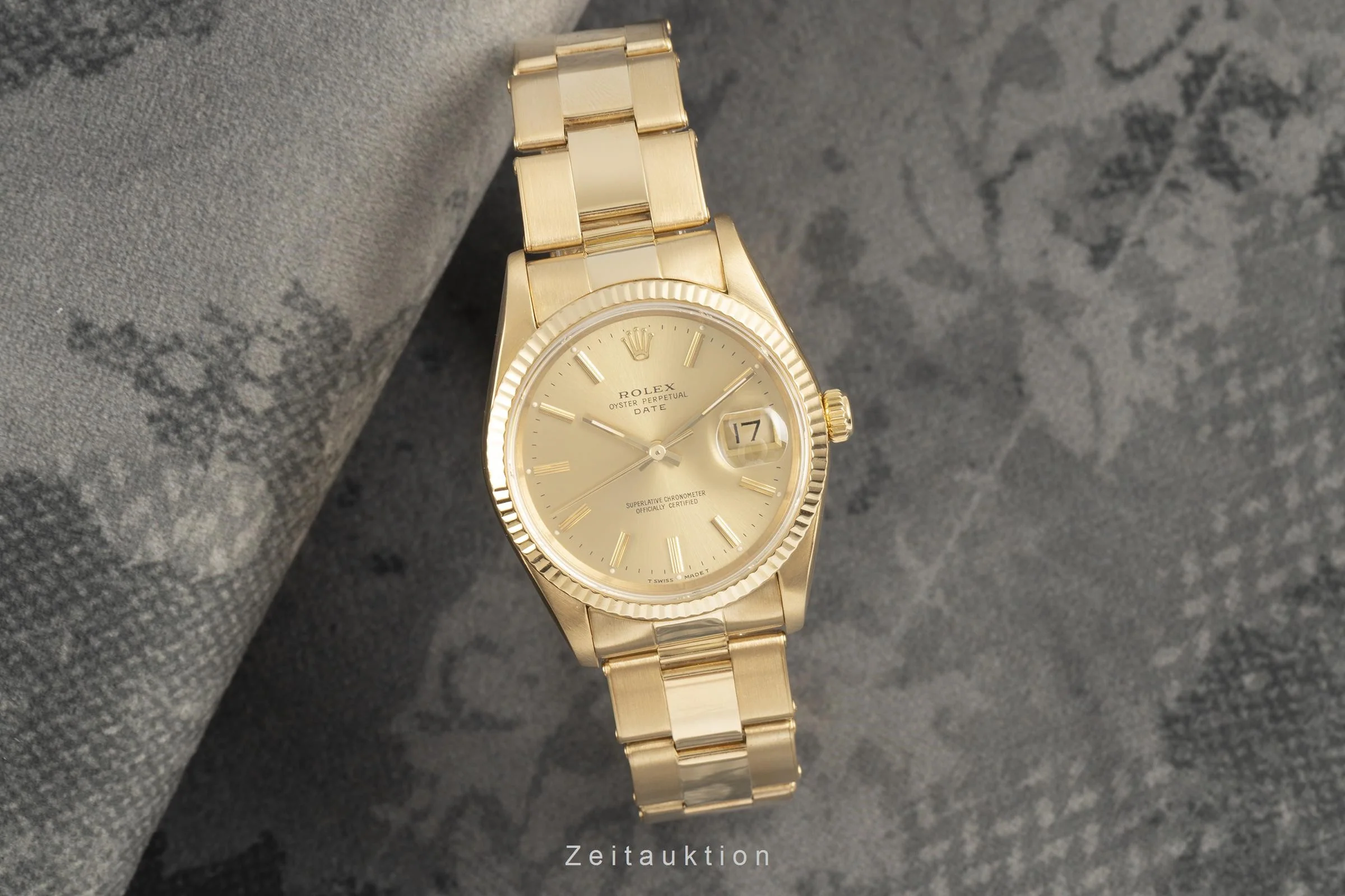 Rolex Date 18 ct gold automatic men's watch 15238  [2103279] - Image 3