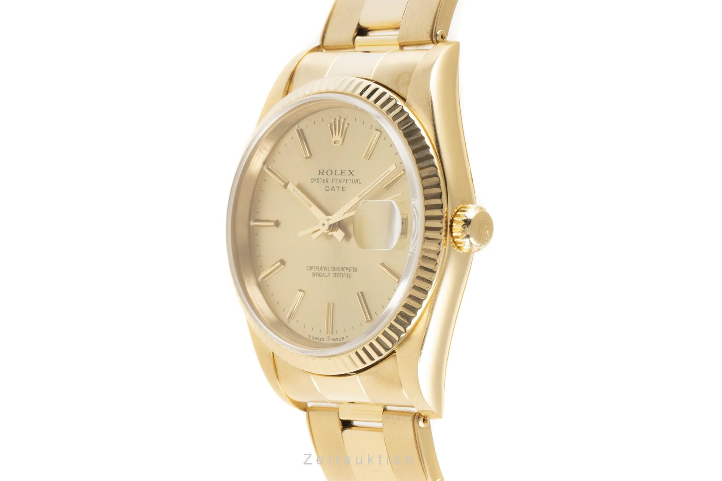 Rolex Date 18 ct gold automatic men's watch 15238  [2103279] - Image 6