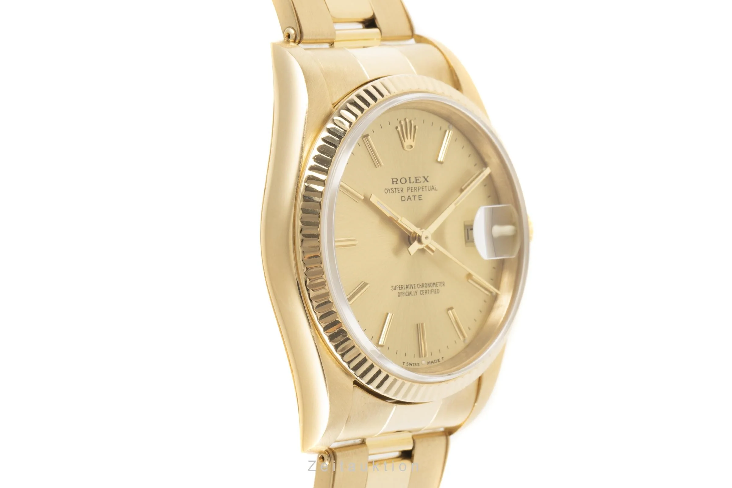 Rolex Date 18 ct gold automatic men's watch 15238  [2103279] - Image 7