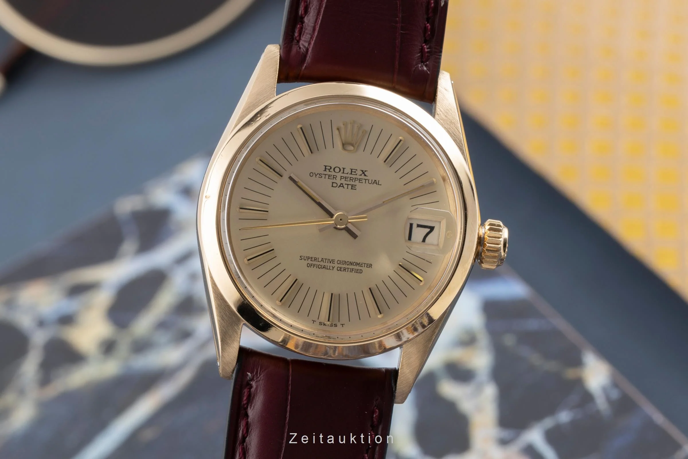 Rolex Date 18 ct gold automatic women's watch 6624 Vintage  [2501767] - Image 2