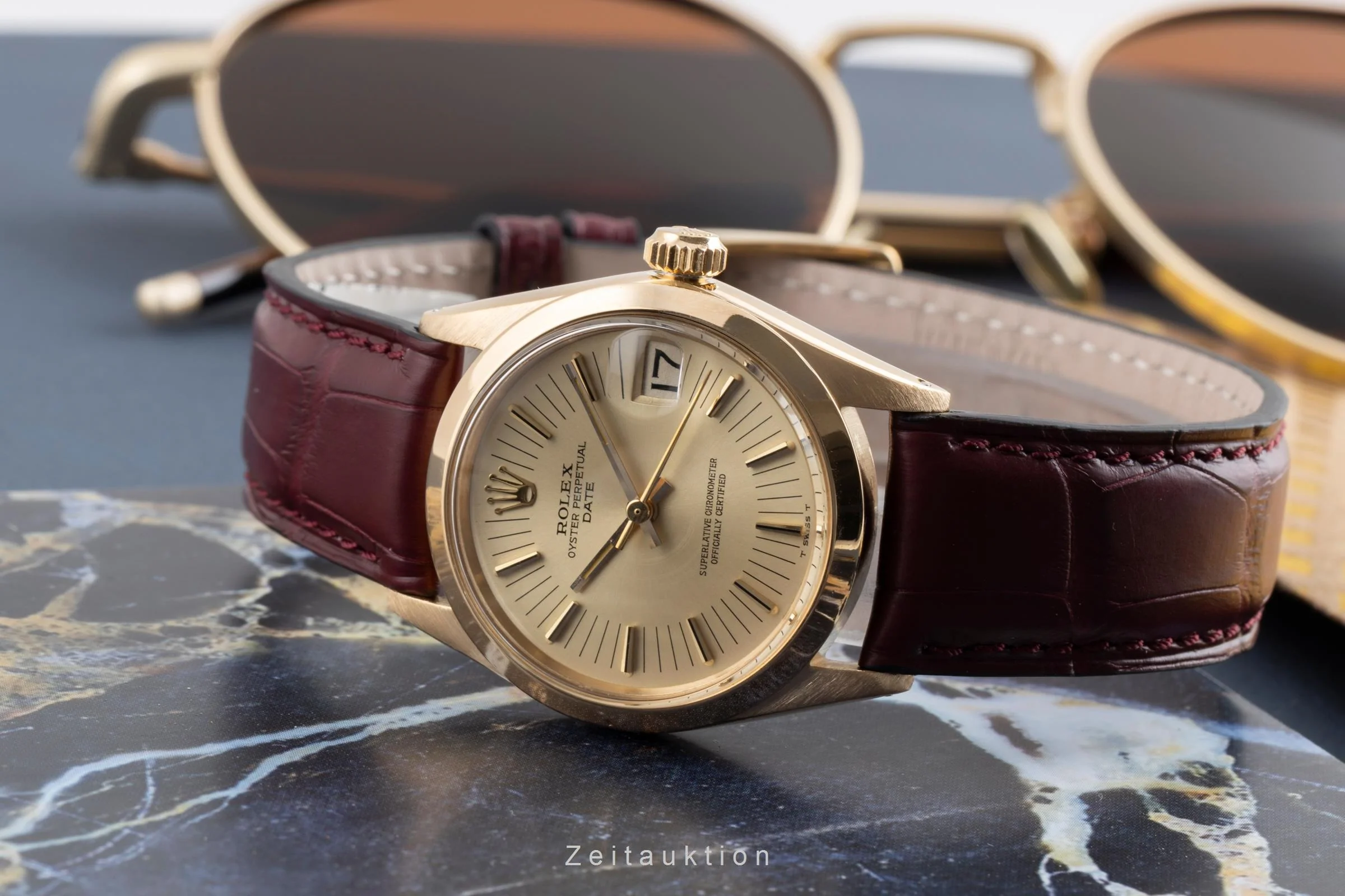 Rolex Date 18 ct gold automatic women's watch 6624 Vintage  [2501767] - Image 3