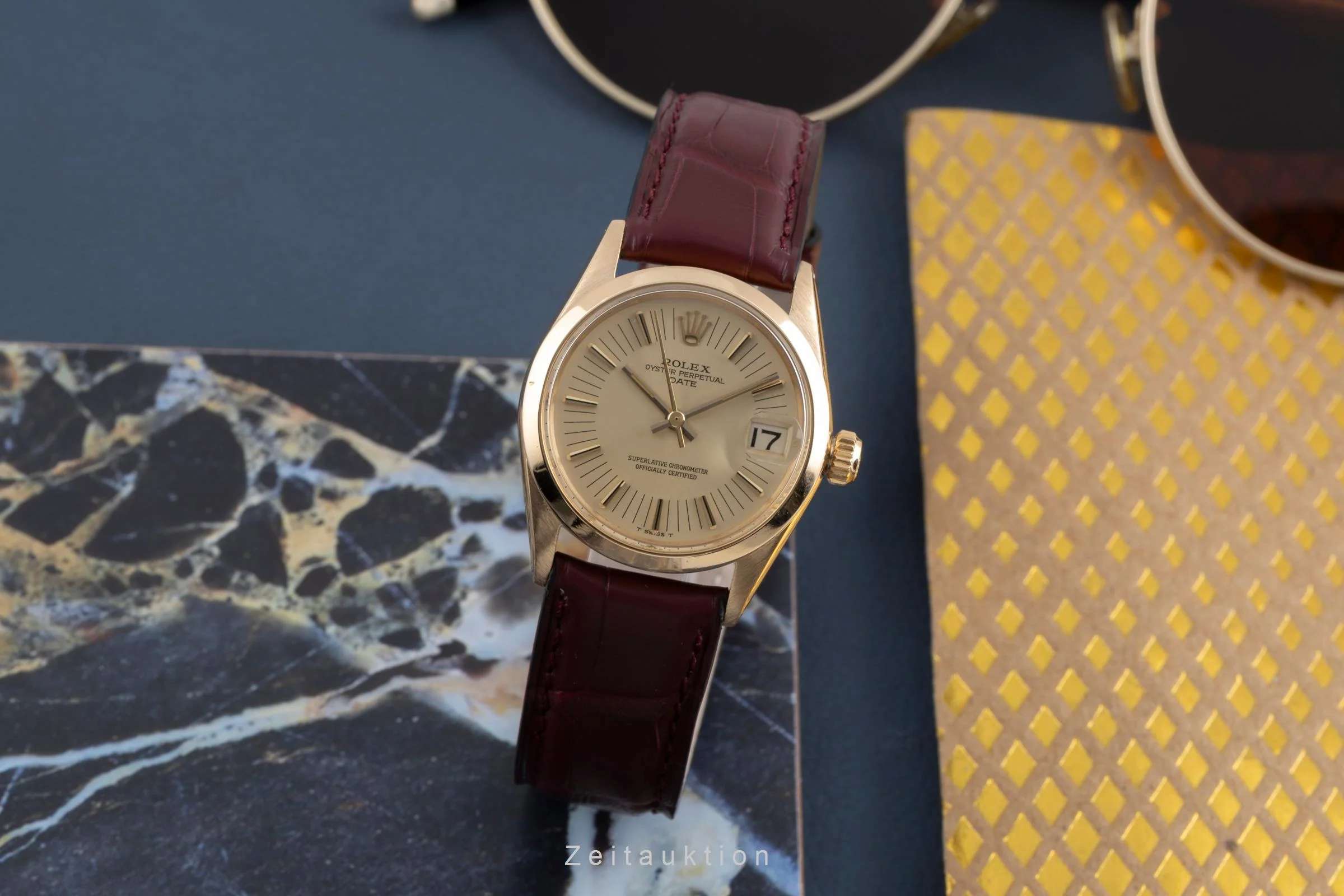 Rolex Date 18 ct gold automatic women's watch 6624 Vintage  [2501767] - Image 4