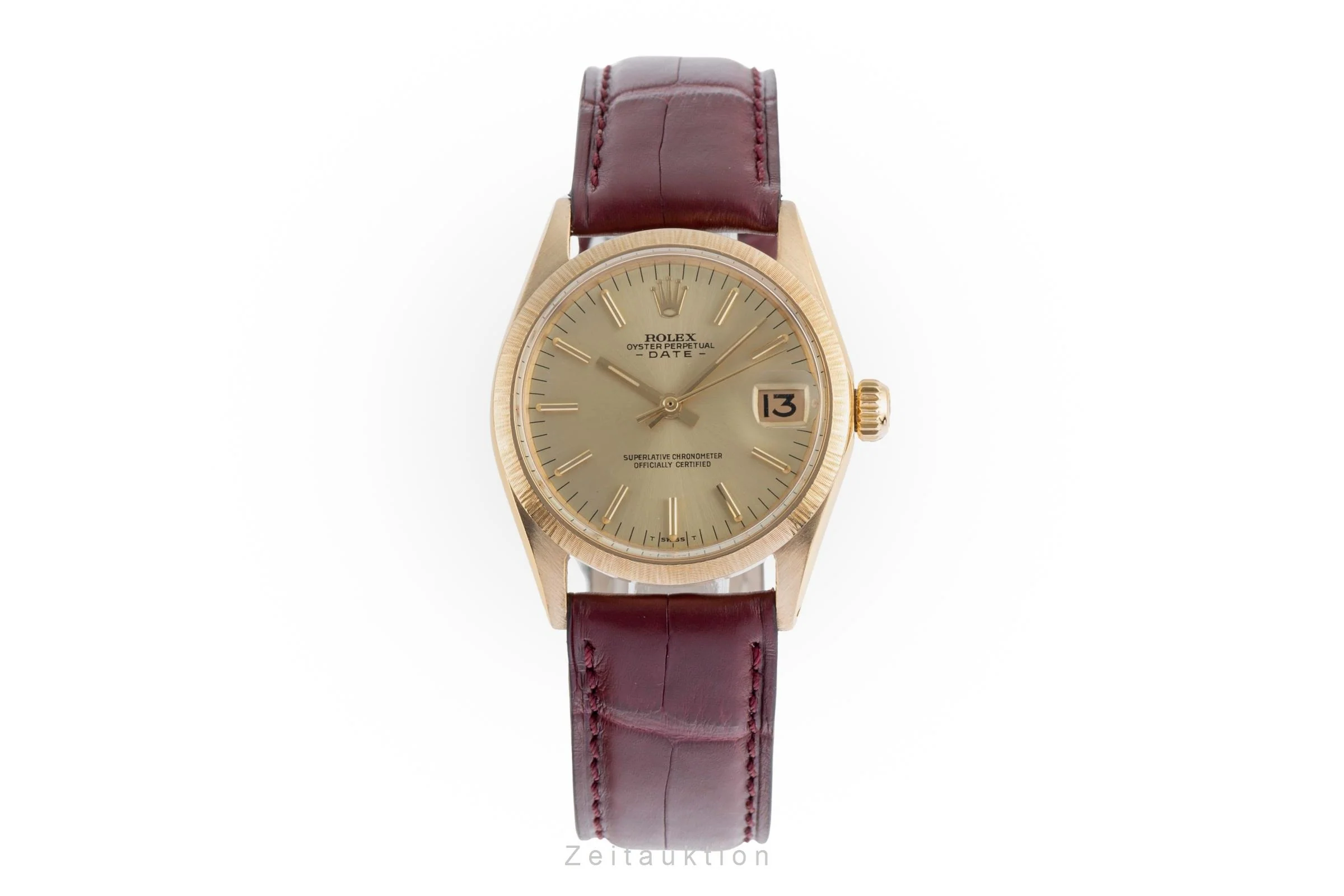Rolex Date 18 ct gold automatic women's watch 6627  [2502473] - Image 5