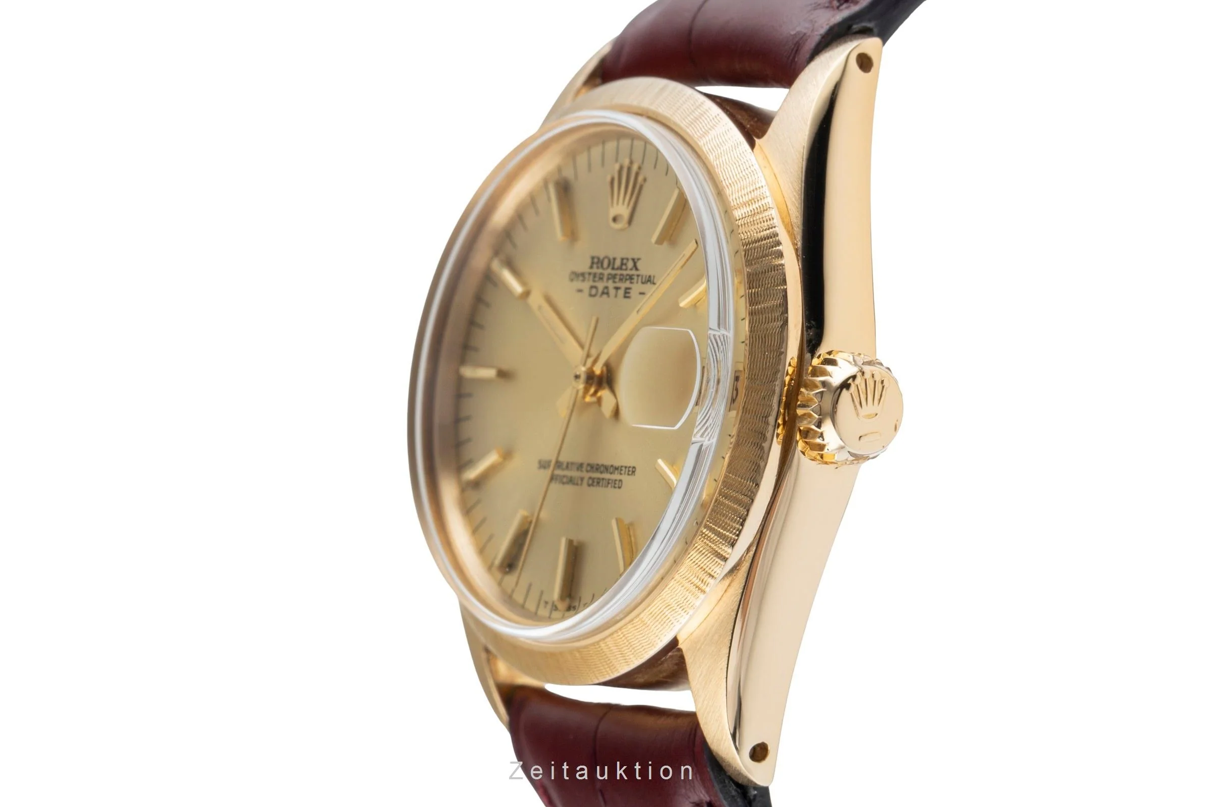 Rolex Date 18 ct gold automatic women's watch 6627  [2502473] - Image 7
