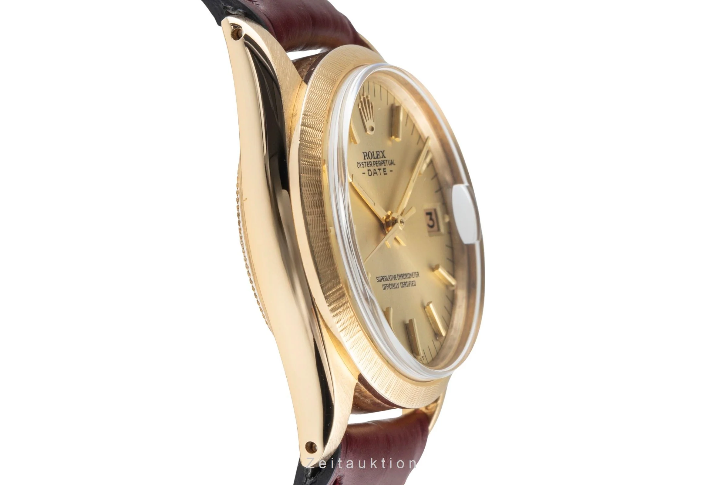 Rolex Date 18 ct gold automatic women's watch 6627  [2502473] - Image 8