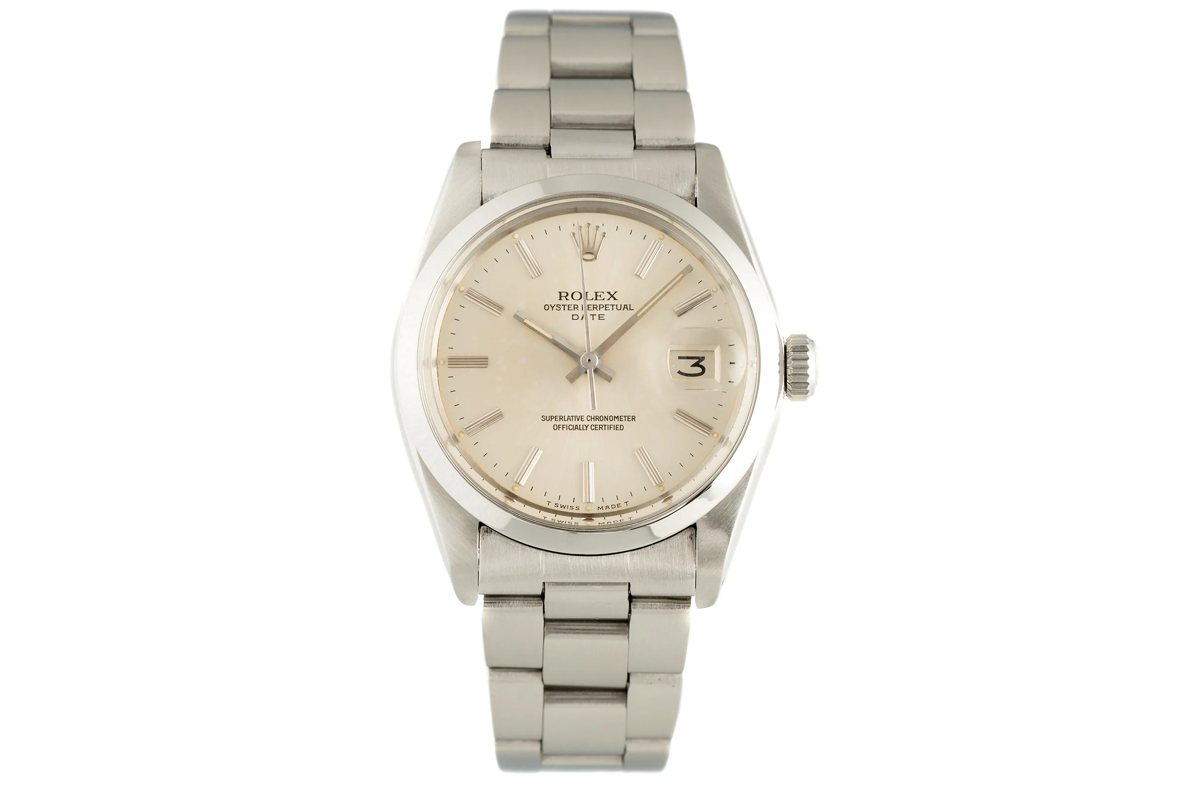 Rolex Date steel automatic men's watch 1500  [2105681] - Image 4