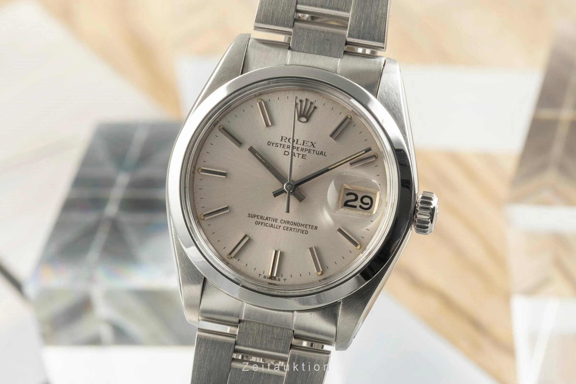 Rolex Date steel automatic men's watch 1500  [2502615] - Image 2