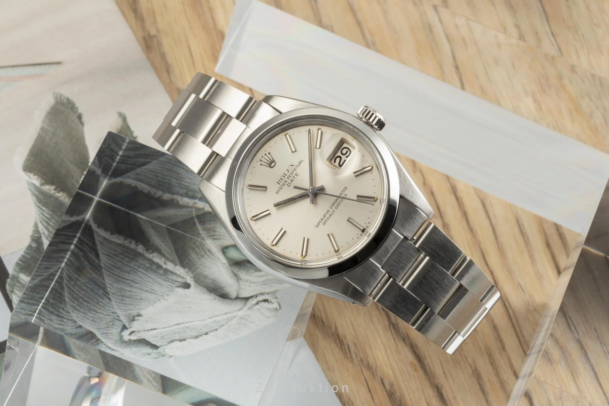Rolex Date steel automatic men's watch 1500  [2502615] - Image 3