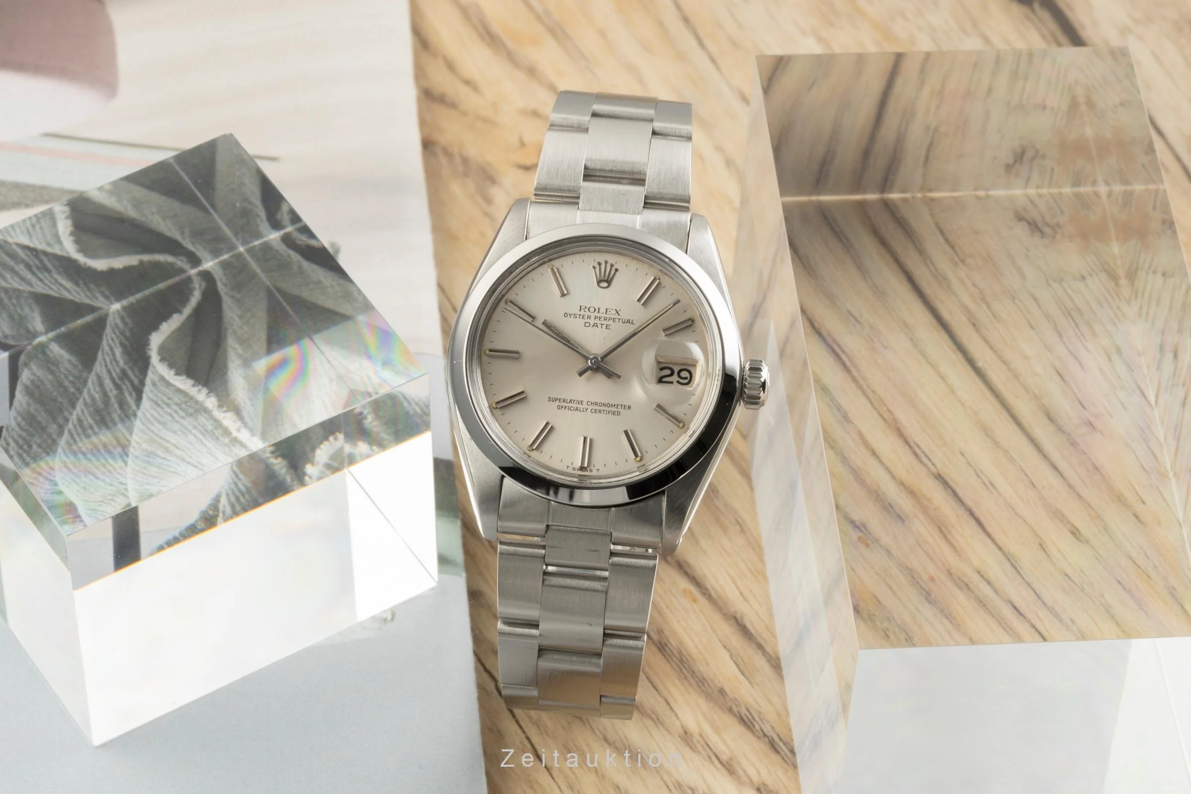 Rolex Date steel automatic men's watch 1500  [2502615] - Image 4