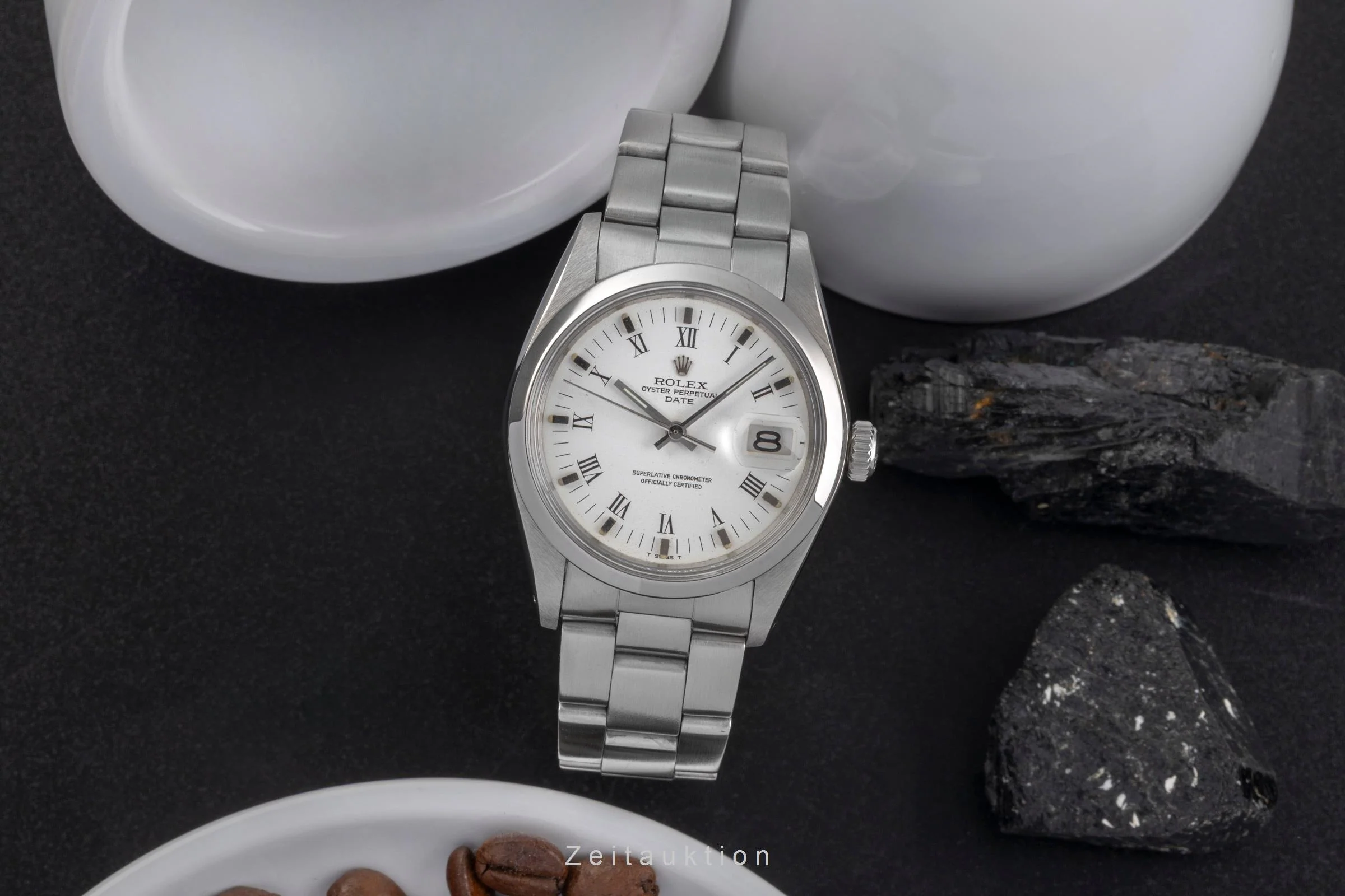 Rolex Date steel automatic men's watch 1500  [2503048] - Image 4