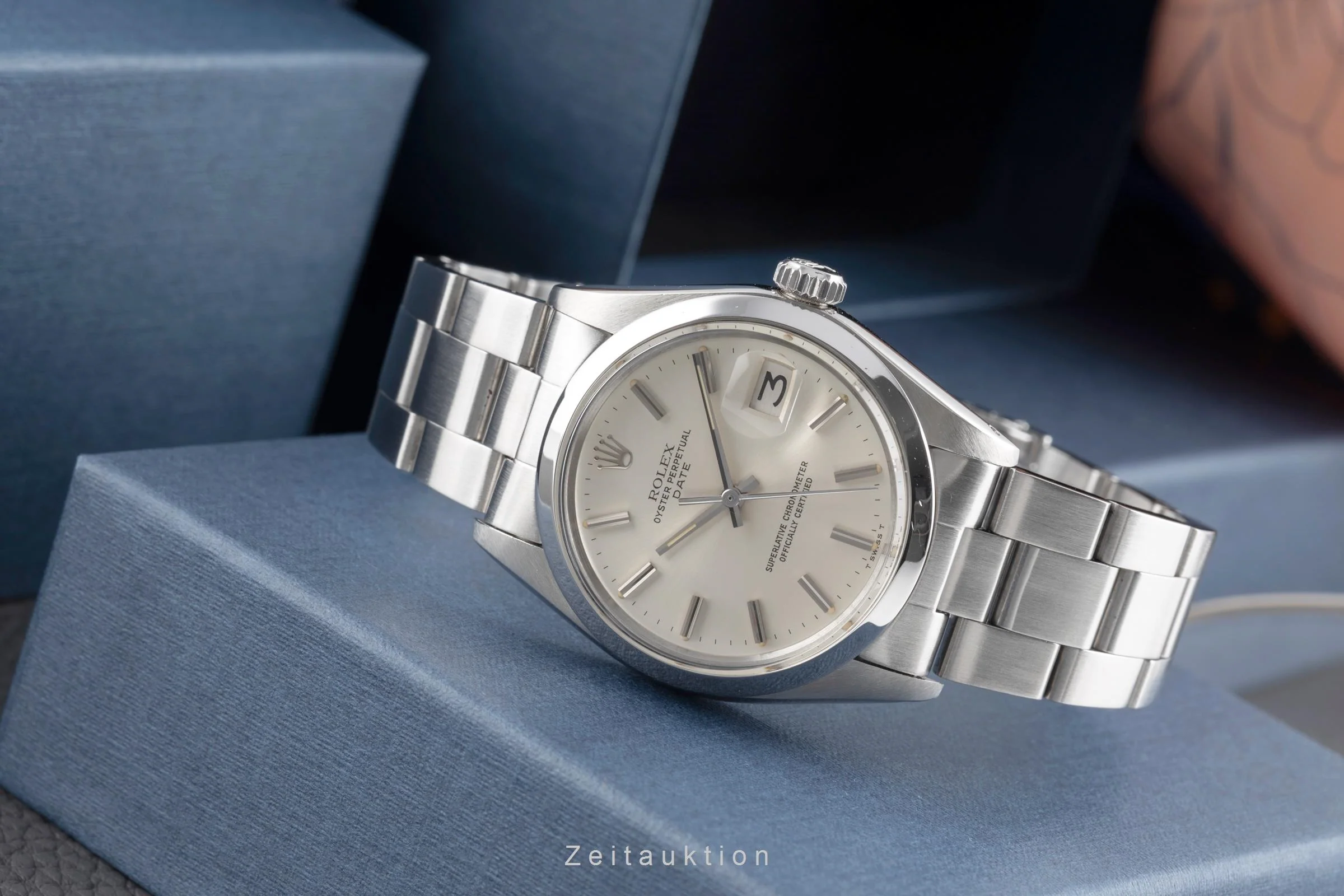 Rolex Date steel automatic men's watch 1500  [2504070] - Image 3