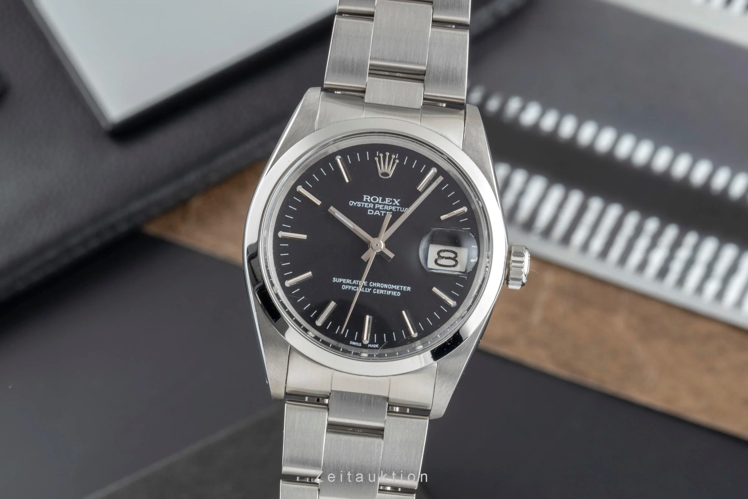 Rolex Date steel automatic men's watch 1500  [2504718] - Image 2