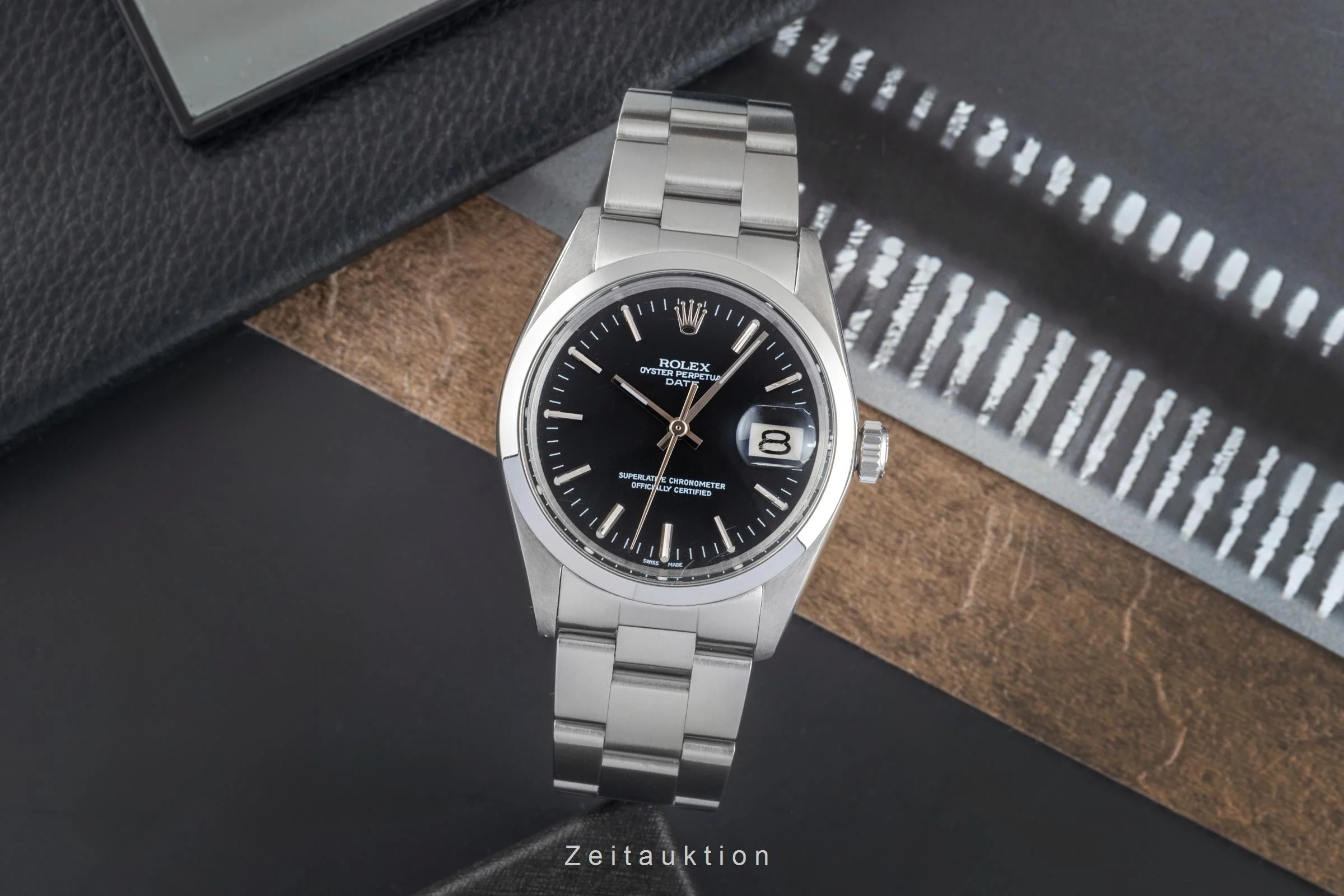 Rolex Date steel automatic men's watch 1500  [2504718] - Image 4