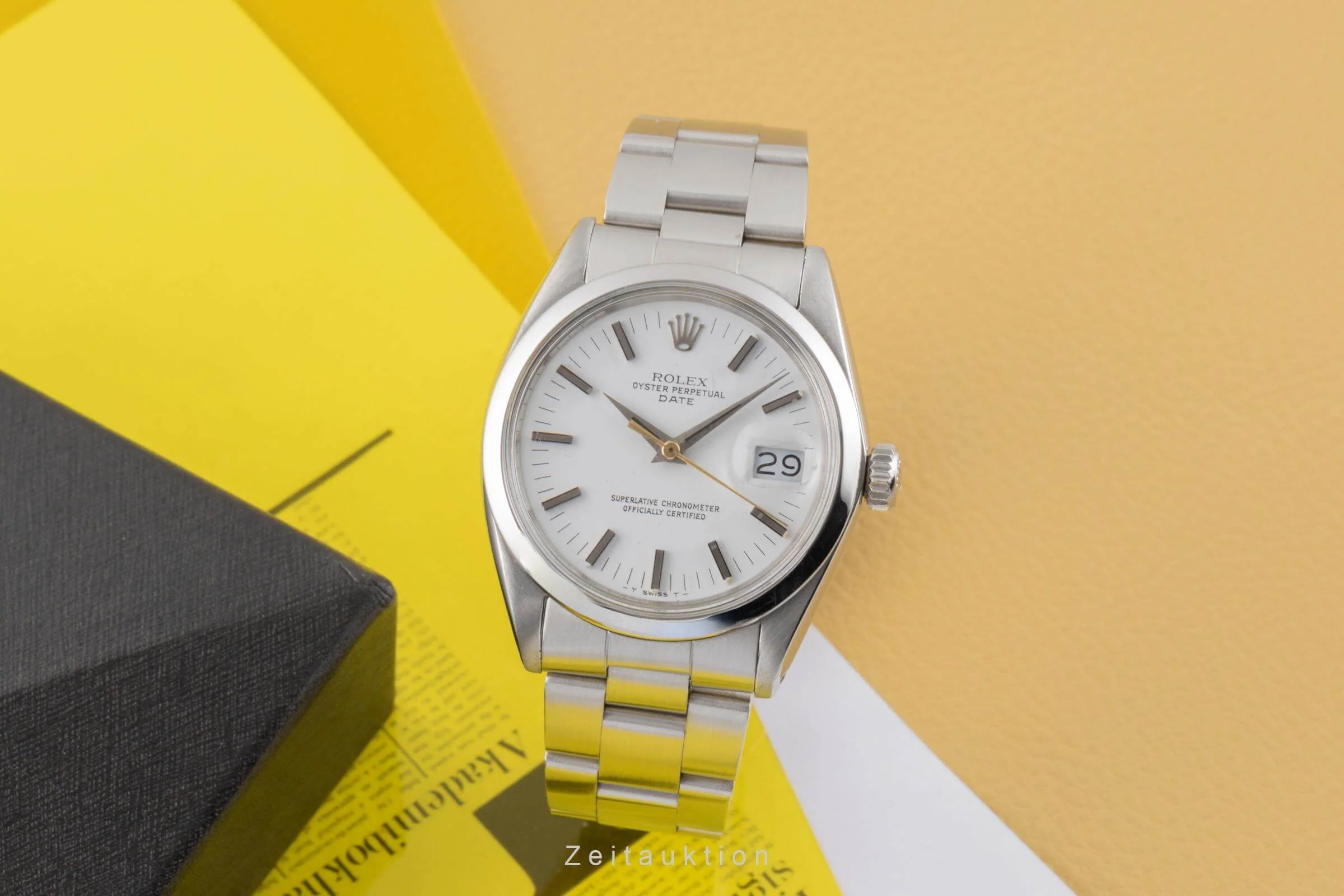 Rolex Date steel automatic men's watch 1500 Vintage  [2406481] - Image 3