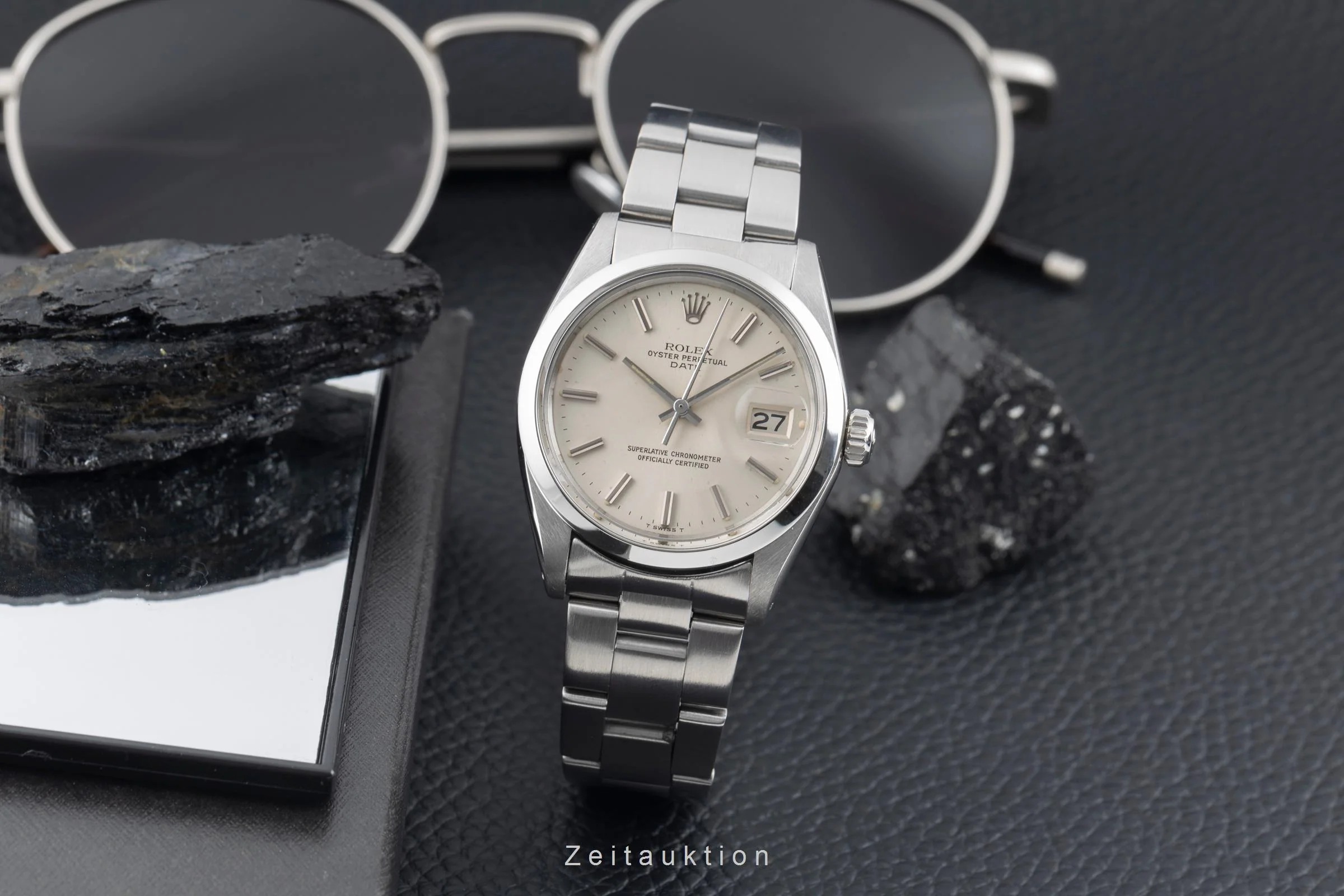 Rolex Date steel automatic men's watch 1500 Vintage  [2506765] - Image 4
