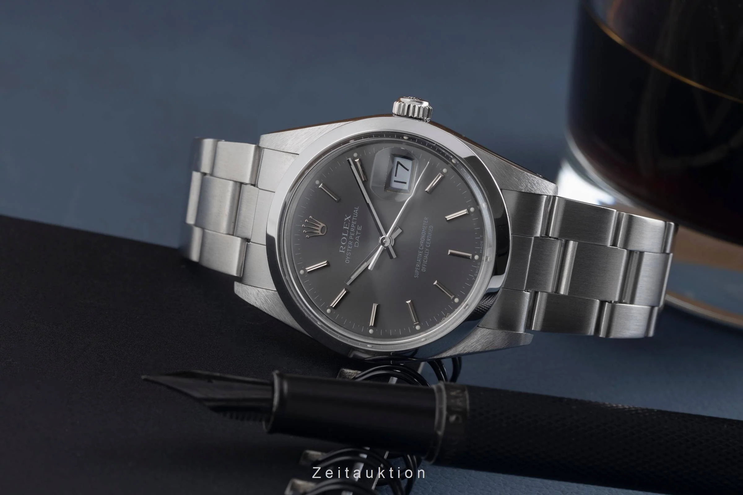 Rolex Date steel automatic men's watch 15000  [2501511] - Image 3
