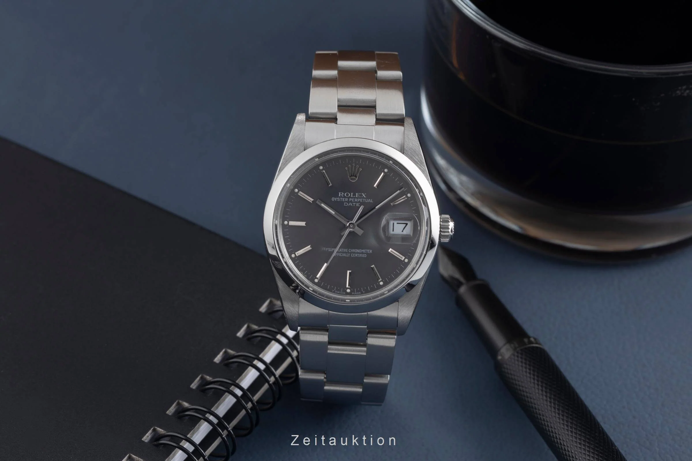 Rolex Date steel automatic men's watch 15000  [2501511] - Image 4