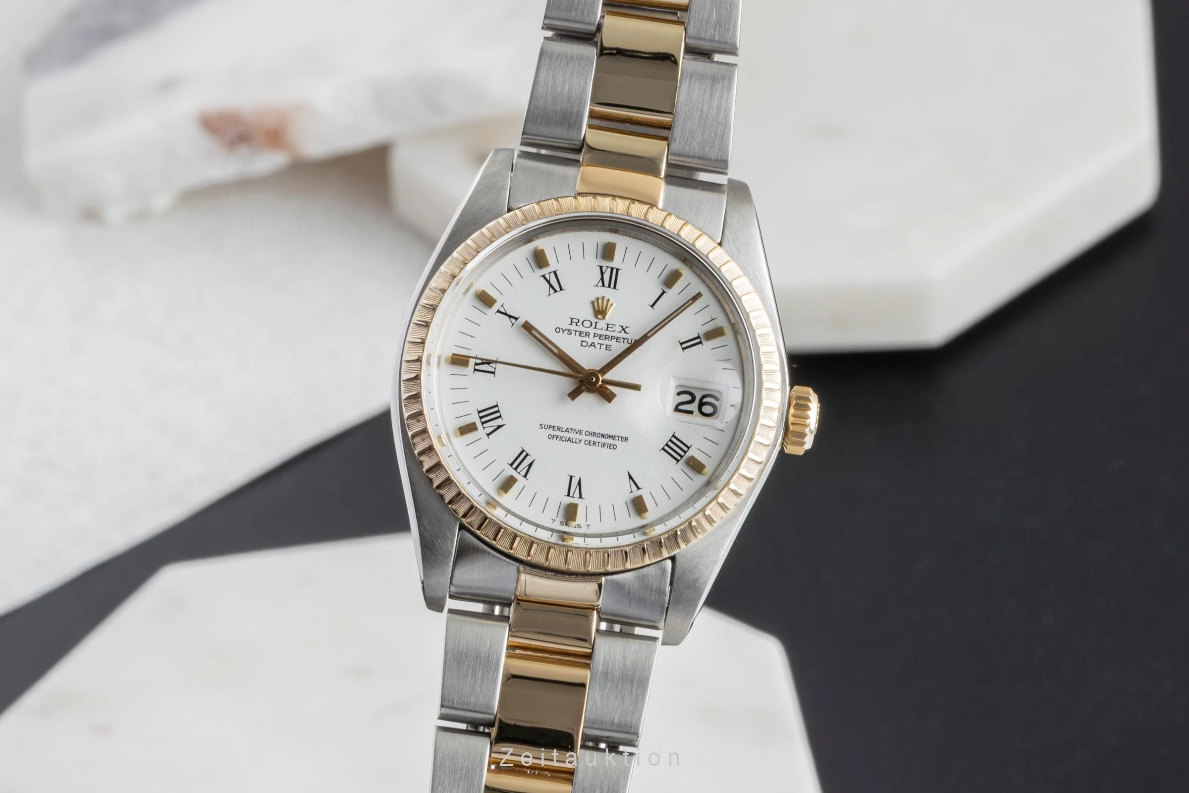 Rolex Date steel / gold automatic men's watch 1505 Vintage  [2507383] - Image 2