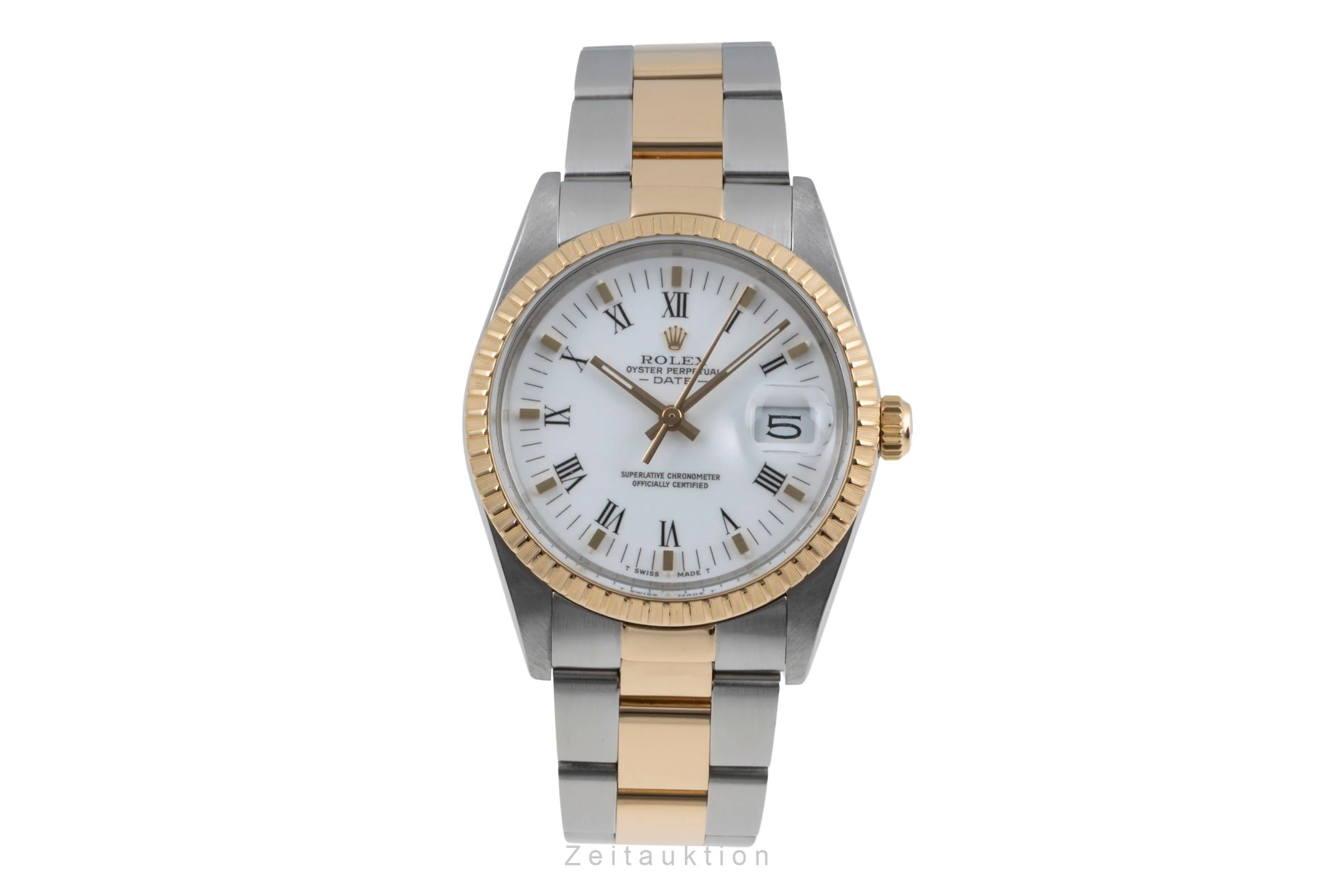 Rolex Date steel / gold automatic men's watch 15053  [2504612] - Image 5