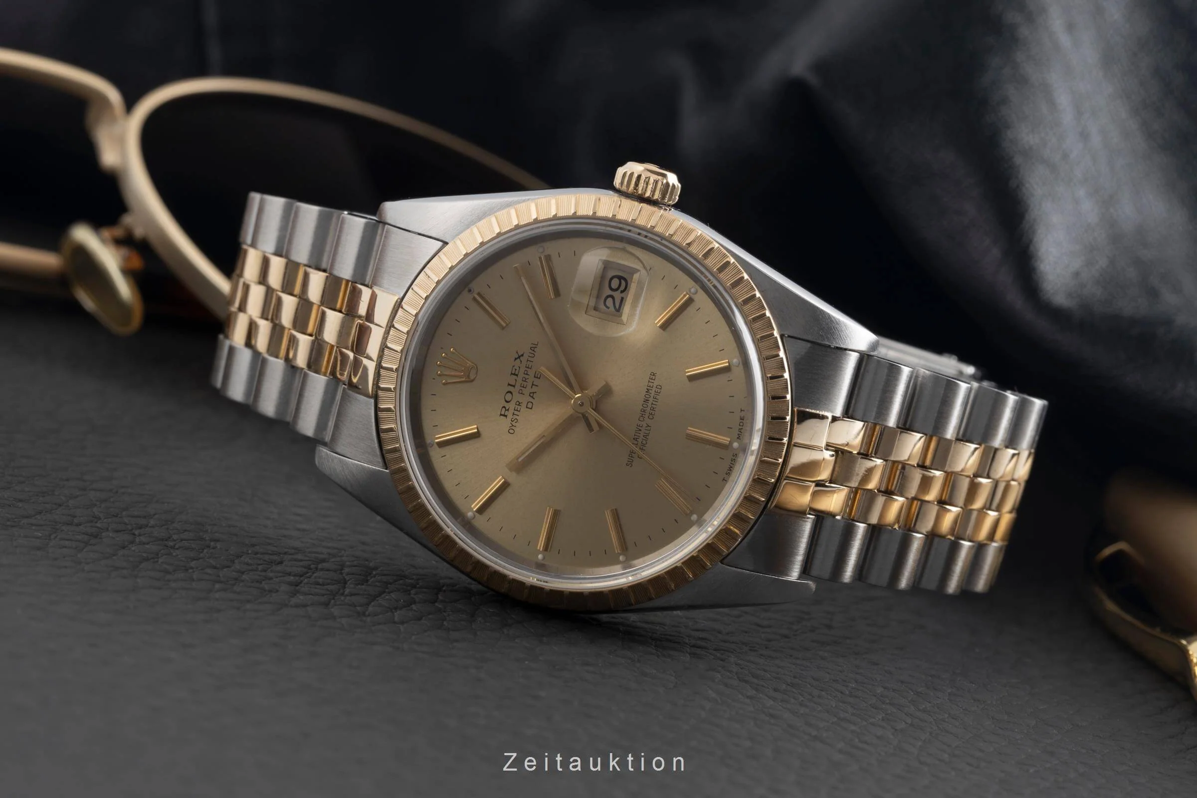 Rolex Date steel / gold automatic men's watch 15223  [2501907] - Image 3