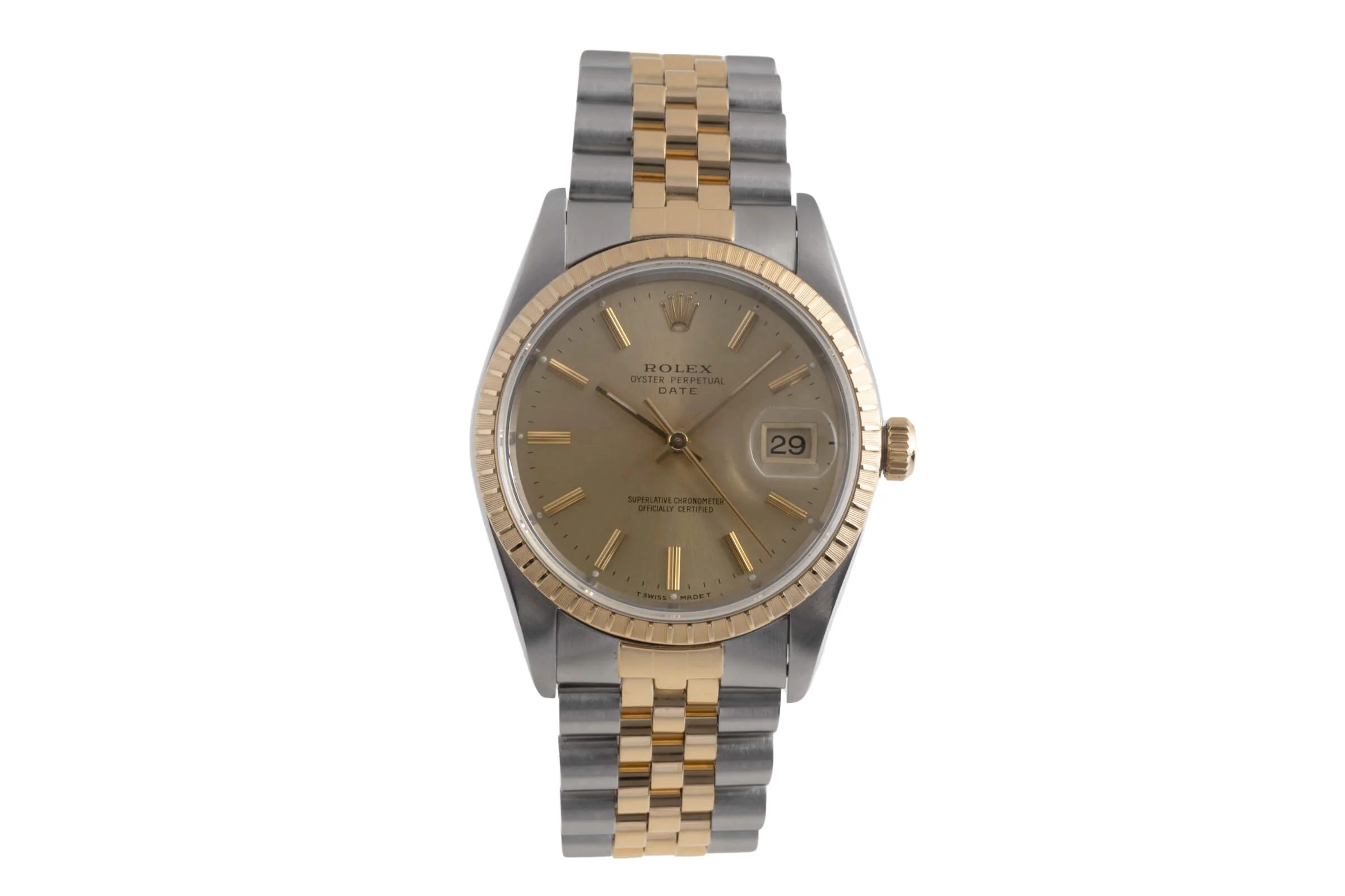 Rolex Date steel / gold automatic men's watch 15223  [2501907] - Image 5