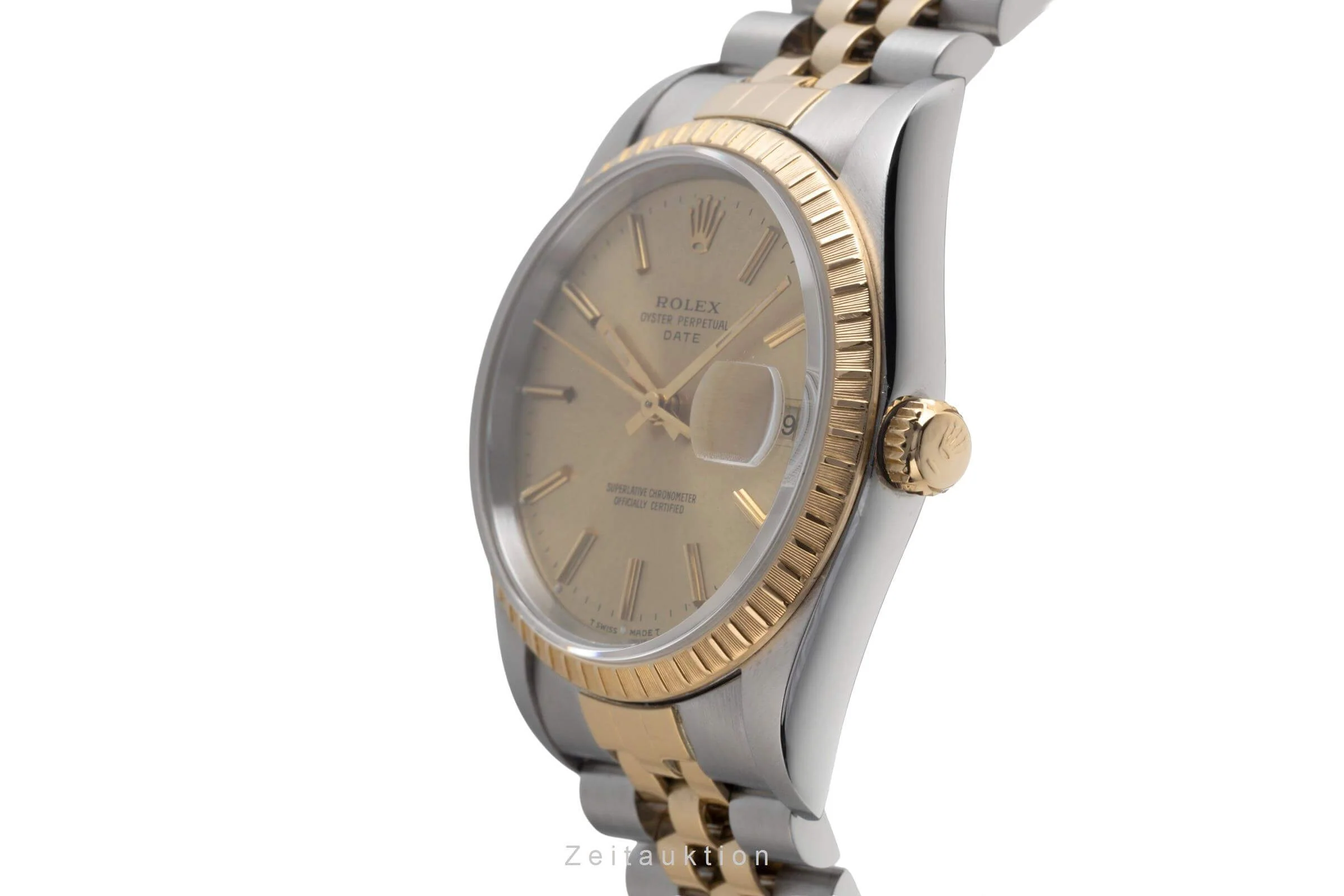Rolex Date steel / gold automatic men's watch 15223  [2501907] - Image 7